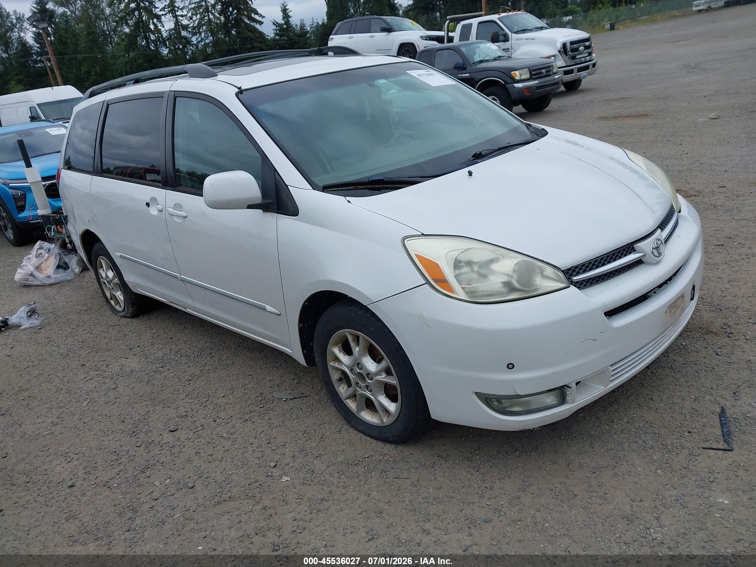 2005 Toyota Sienna Xle Limited White vin: 5TDBA22C55S031788