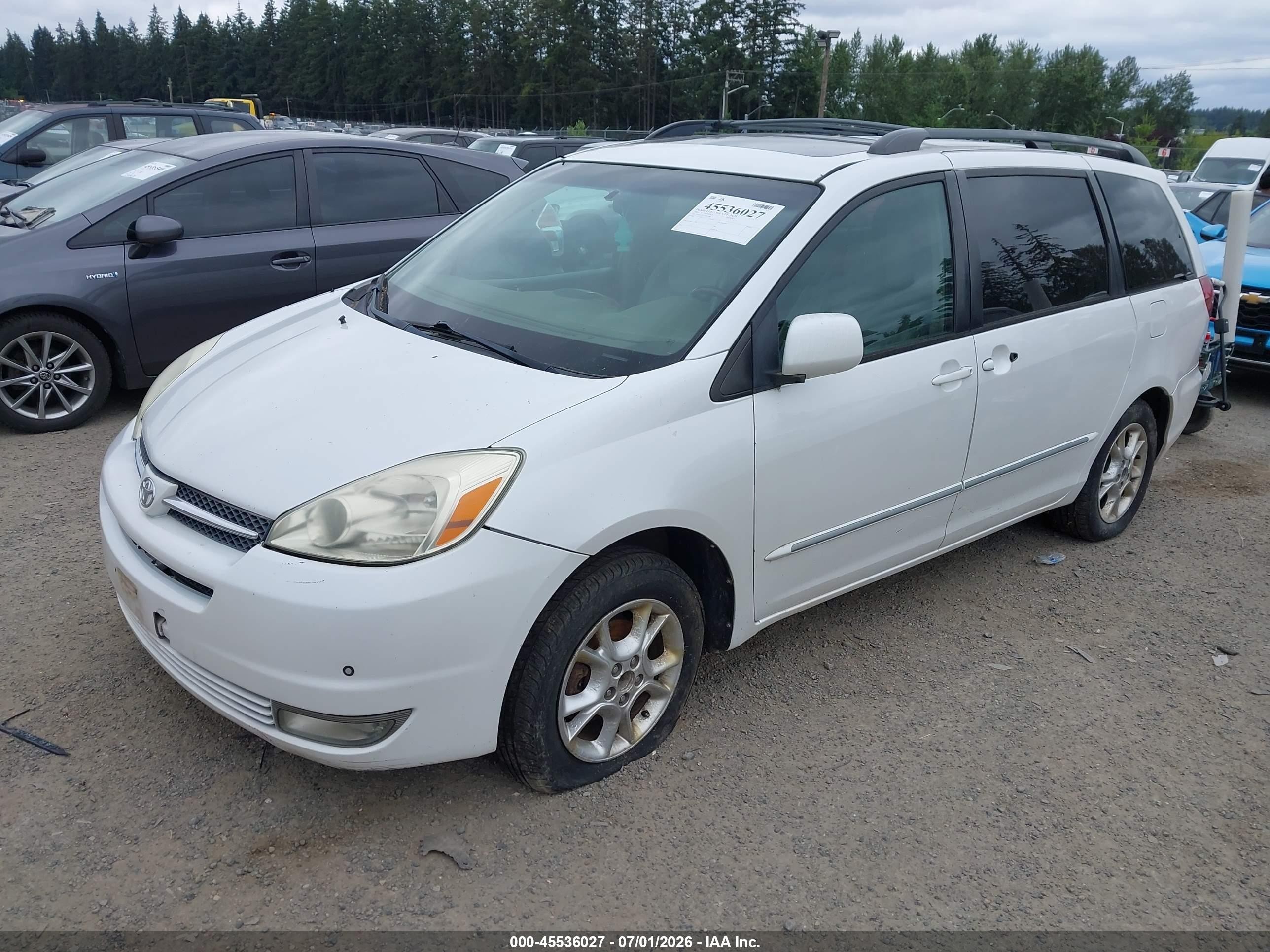 2005 Toyota Sienna Xle Limited White vin: 5TDBA22C55S031788