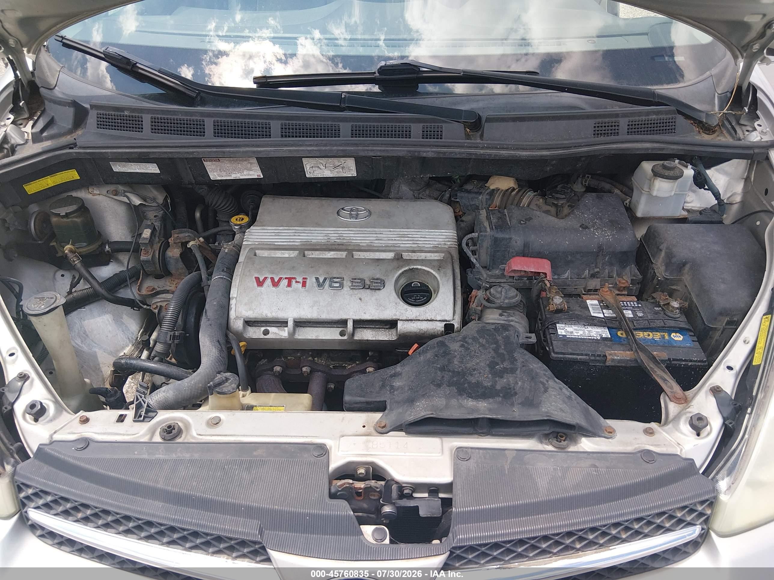 2004 Toyota Sienna Xle Limited Silver vin: 5TDBA22C64S010804