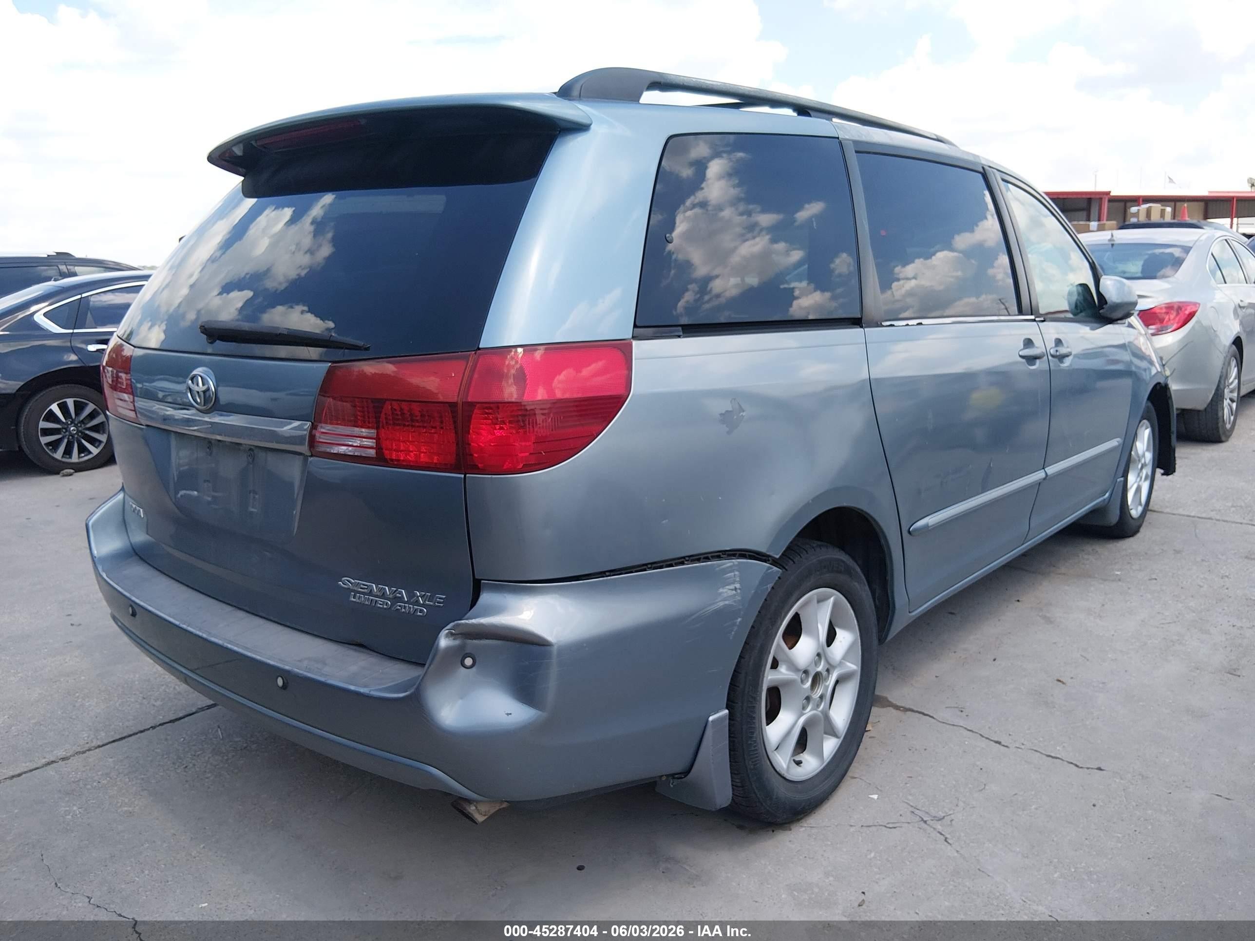 2004 Toyota Sienna Xle Limited Blue vin: 5TDBA22C64S023374