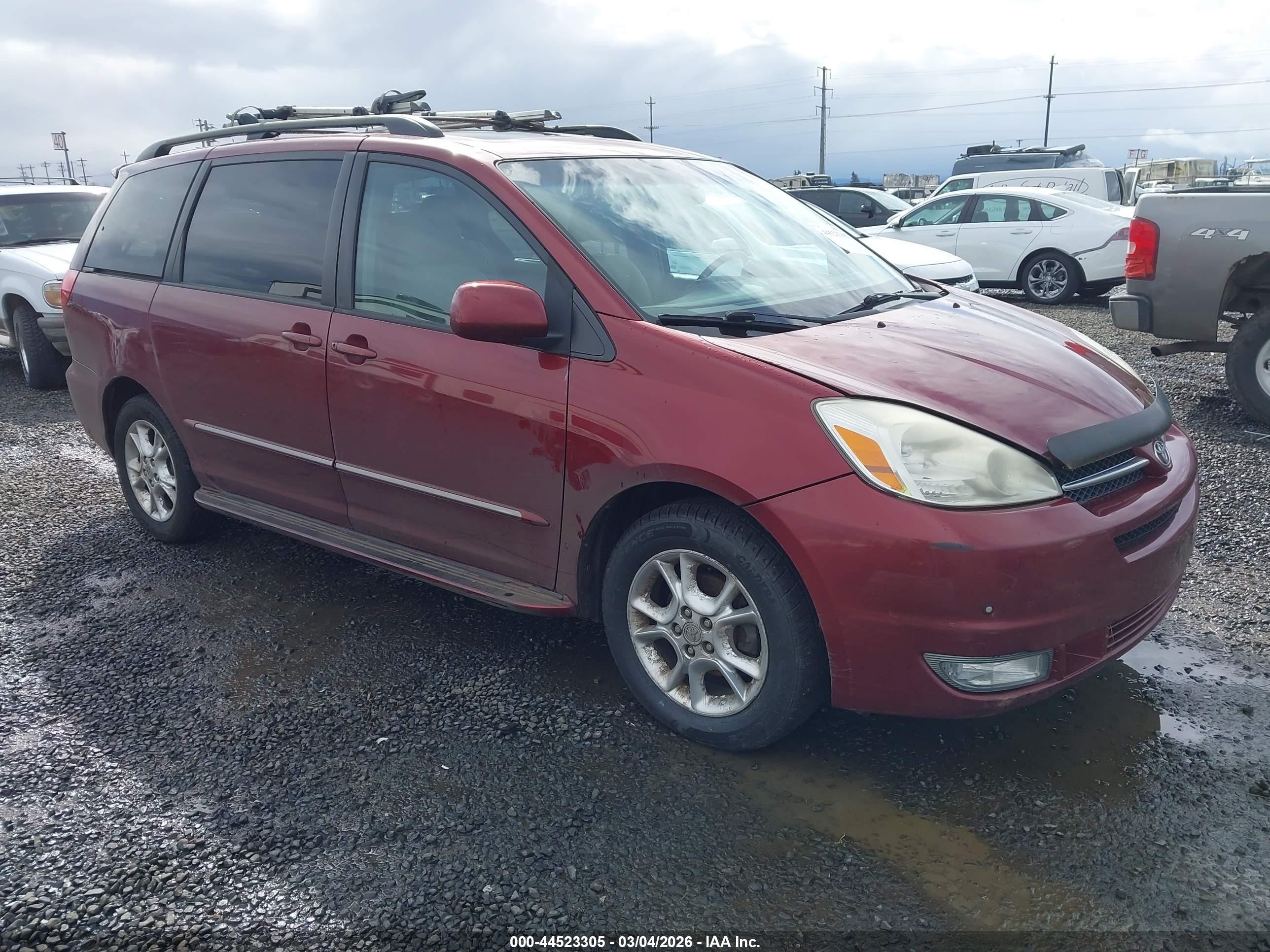 2005 Toyota Sienna Xle Limited Red vin: 5TDBA22C65S050236