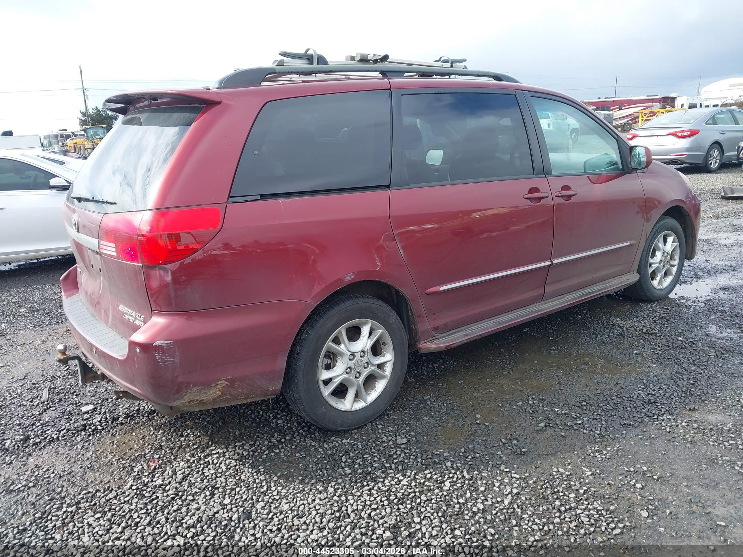 2005 Toyota Sienna Xle Limited Red vin: 5TDBA22C65S050236