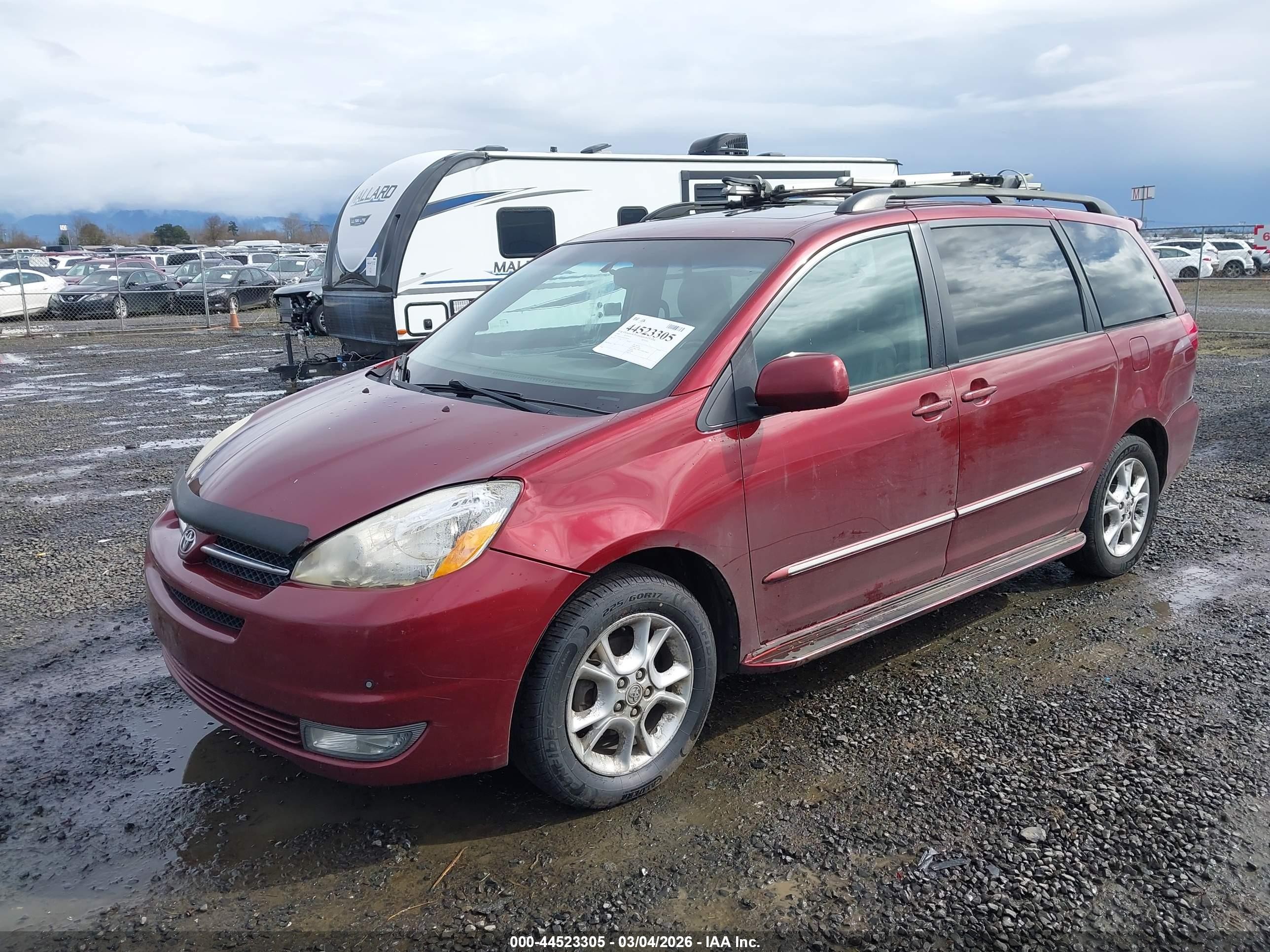 2005 Toyota Sienna Xle Limited Red vin: 5TDBA22C65S050236