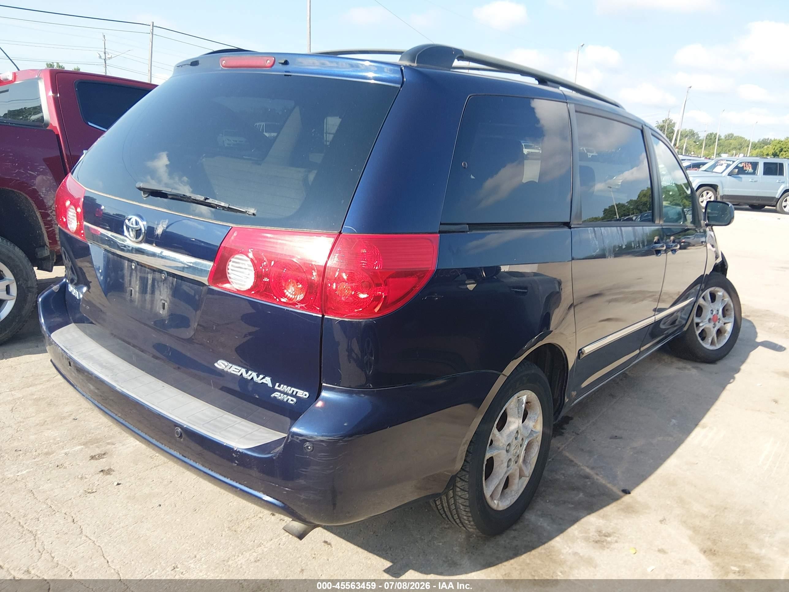 2006 Toyota Sienna Xle Limited Blue vin: 5TDBA22C66S058497