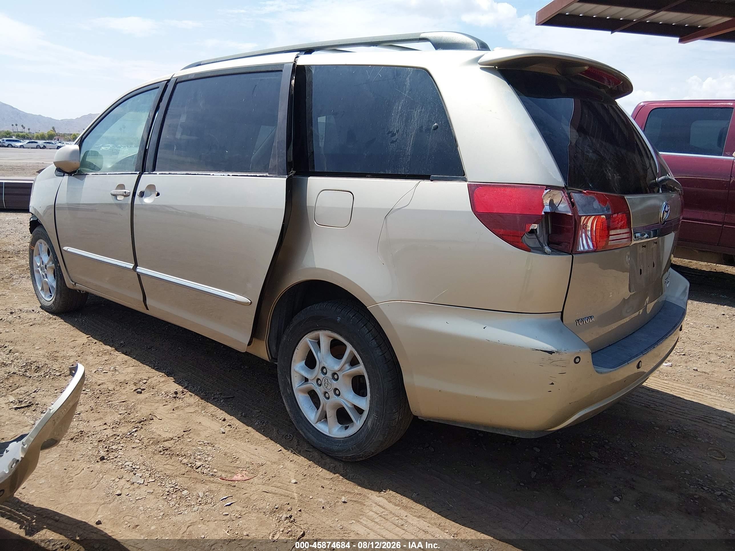 2004 Toyota Sienna Xle Limited Gold vin: 5TDBA22C74S018667
