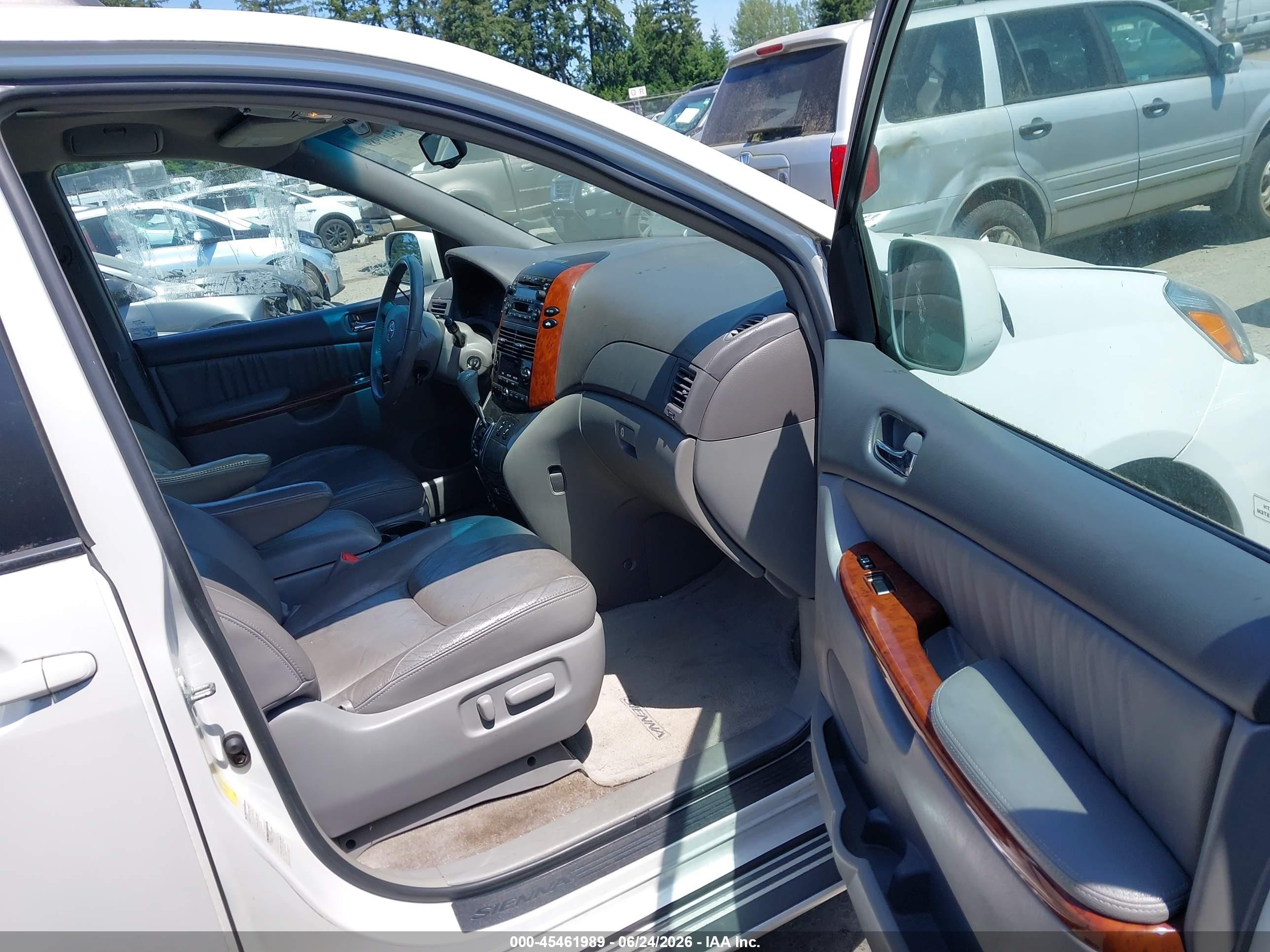 2005 Toyota Sienna Xle White vin: 5TDBA22C75S041206