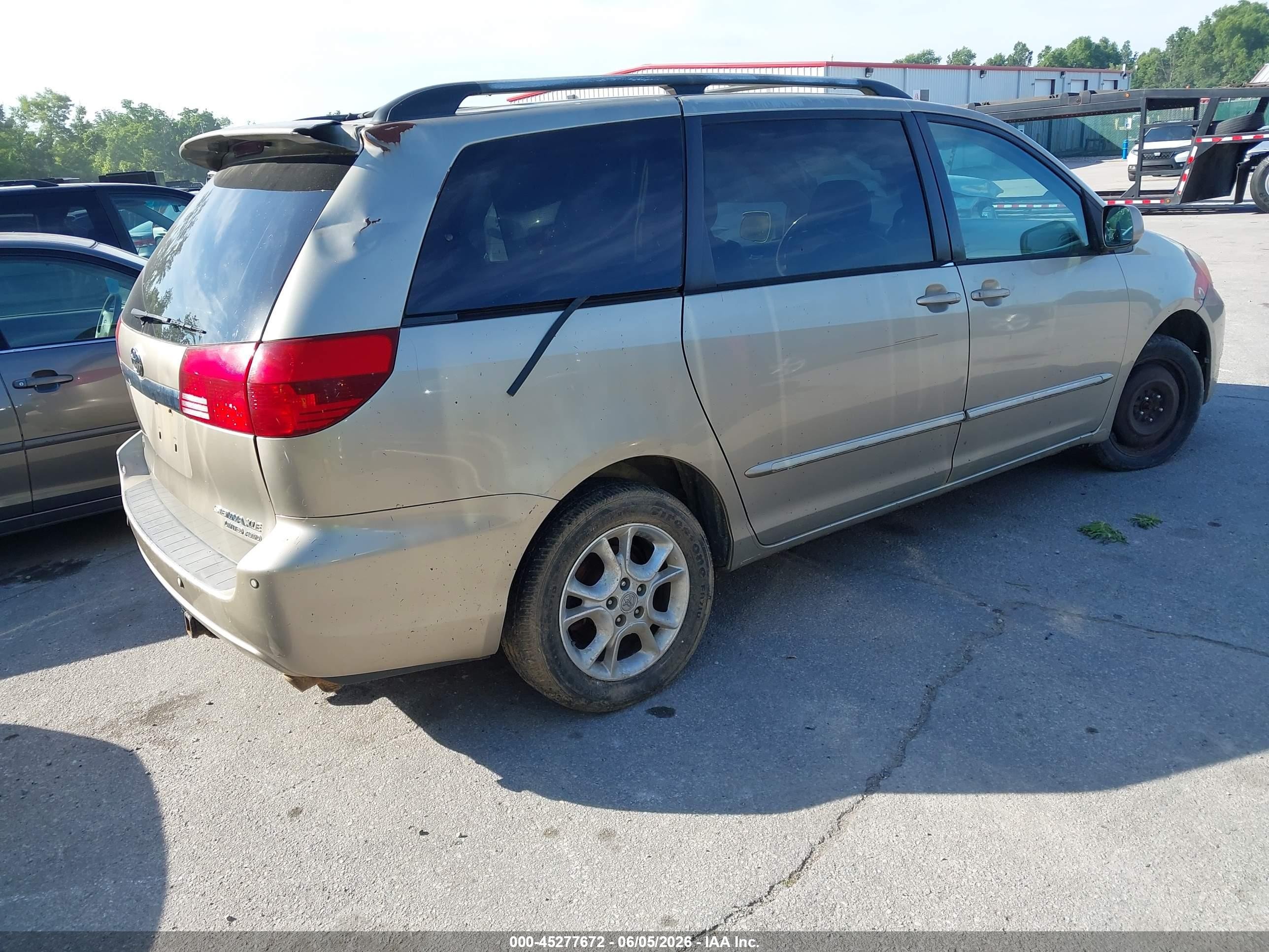 2005 Toyota Sienna Xle Limited Gold vin: 5TDBA22C75S047071