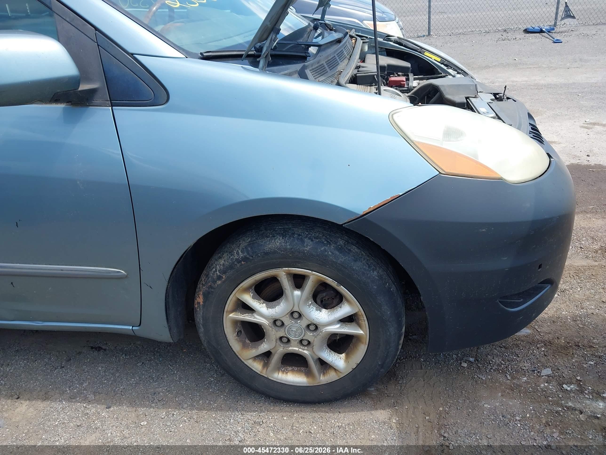 2006 Toyota Sienna Xle Limited Blue vin: 5TDBA22C76S055009