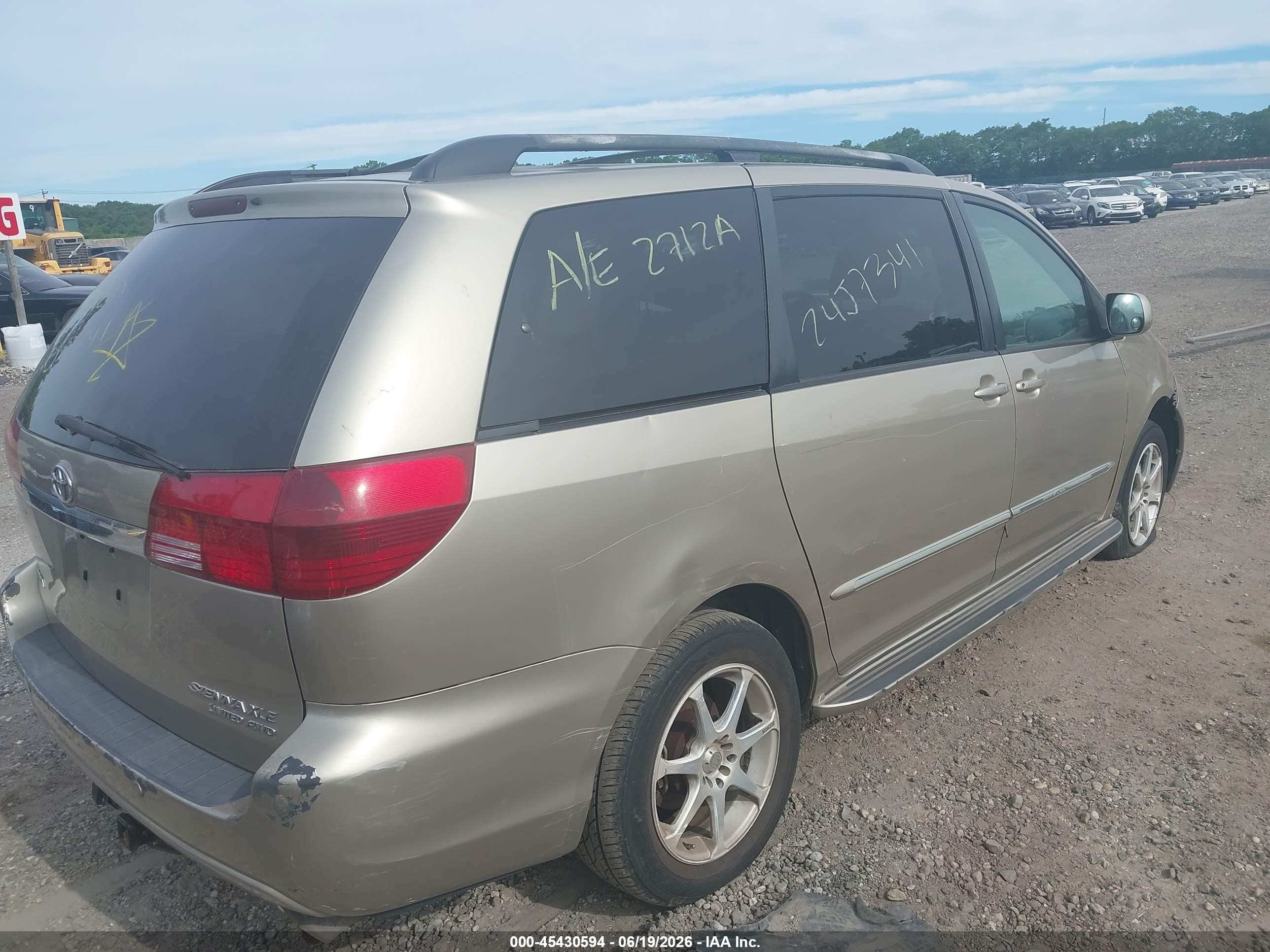 2004 Toyota Sienna Xle Limited Желто-коричневый vin: 5TDBA22C94S024194