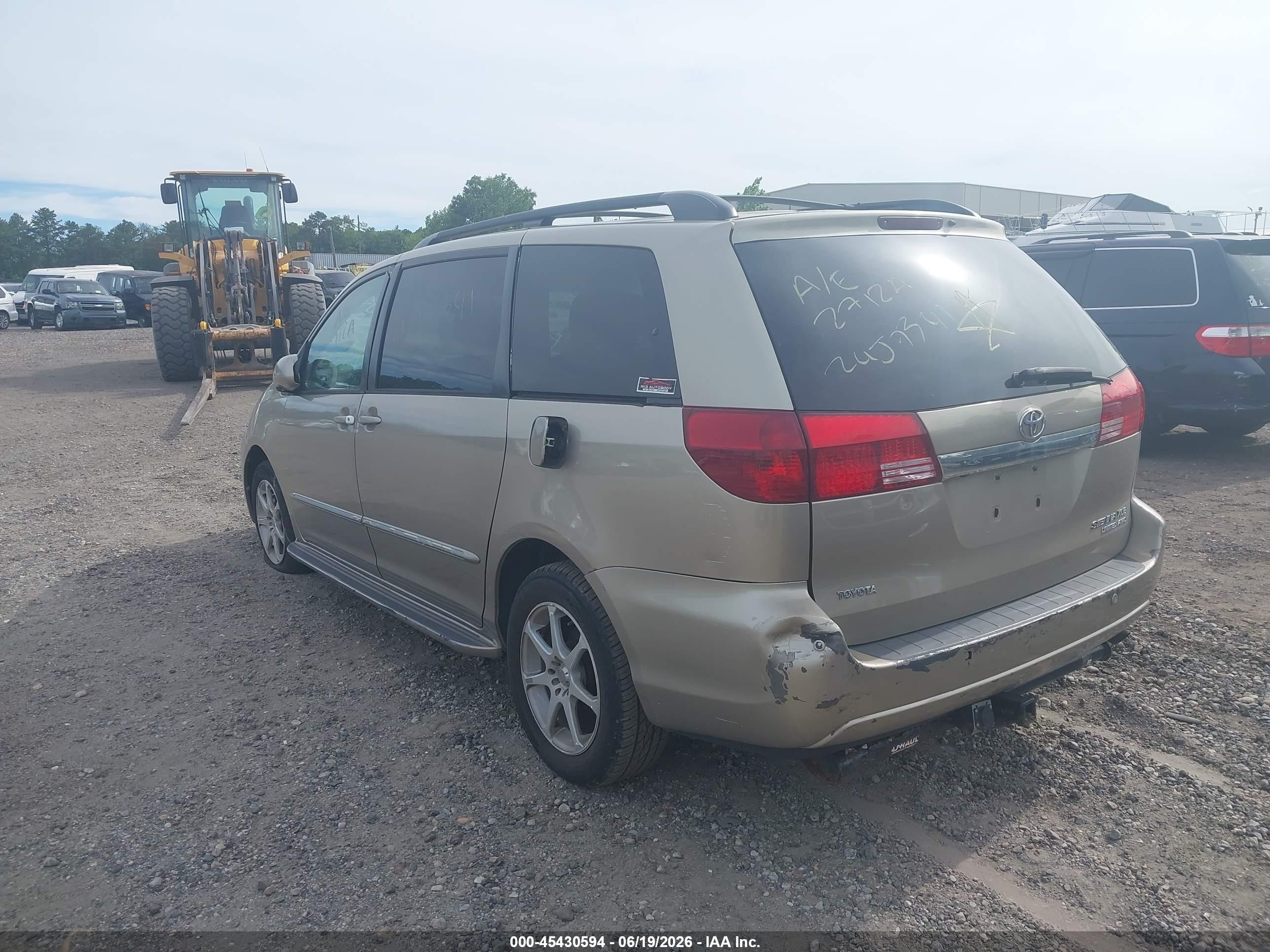 2004 Toyota Sienna Xle Limited Желто-коричневый vin: 5TDBA22C94S024194