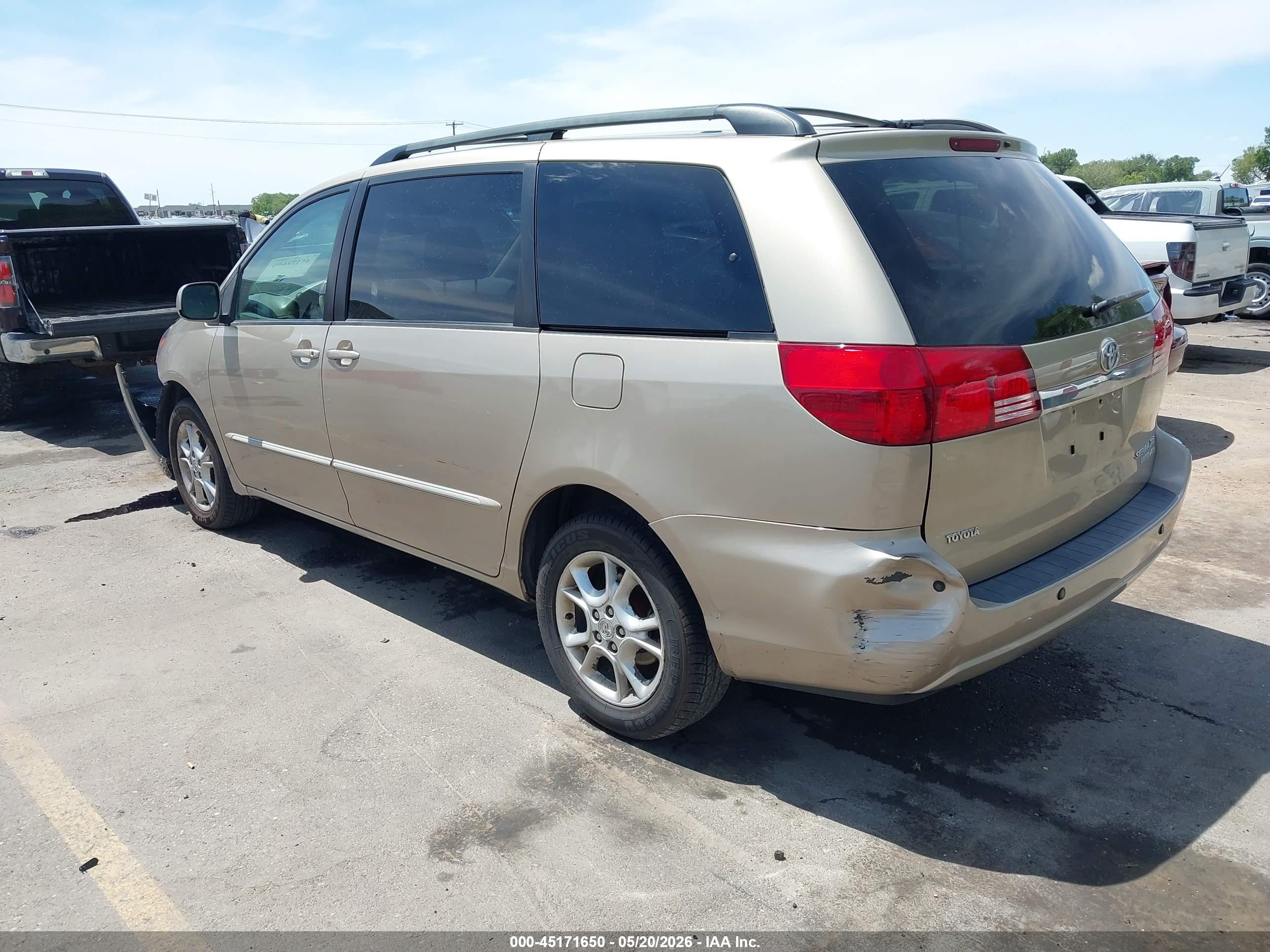2004 Toyota Sienna Xle Limited Champagne vin: 5TDBA22C94S024647