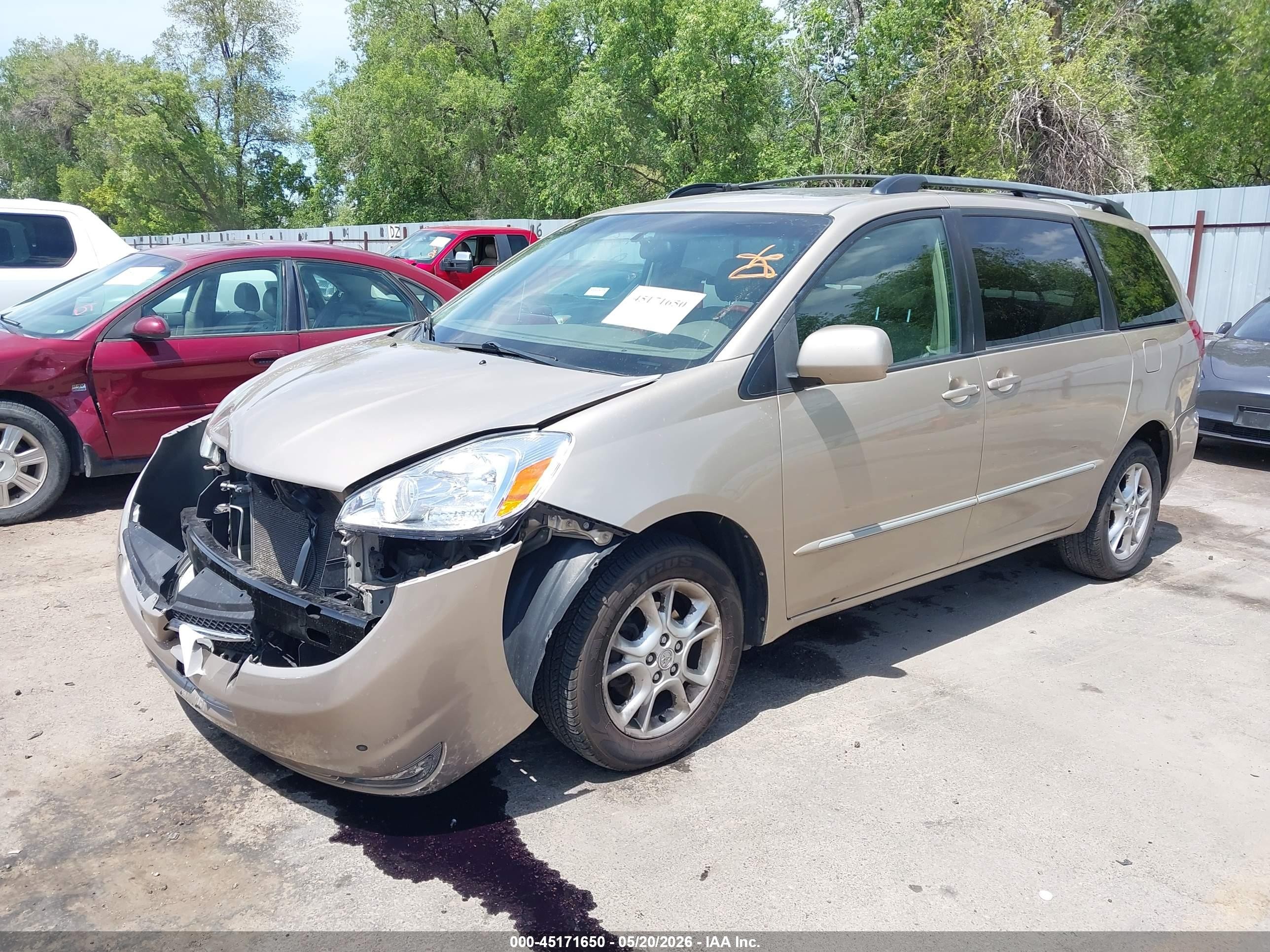 2004 Toyota Sienna Xle Limited Champagne vin: 5TDBA22C94S024647