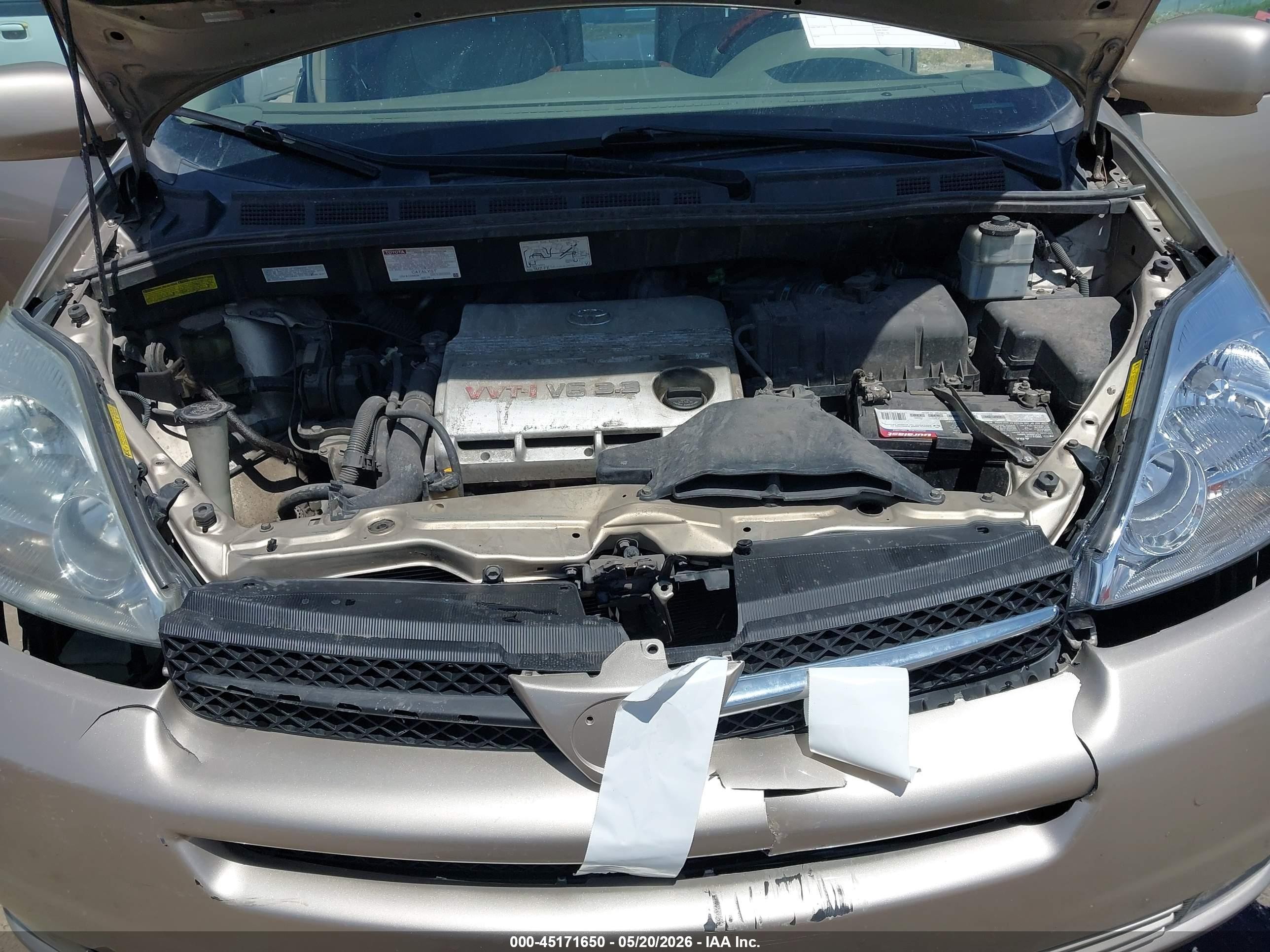 2004 Toyota Sienna Xle Limited Champagne vin: 5TDBA22C94S024647