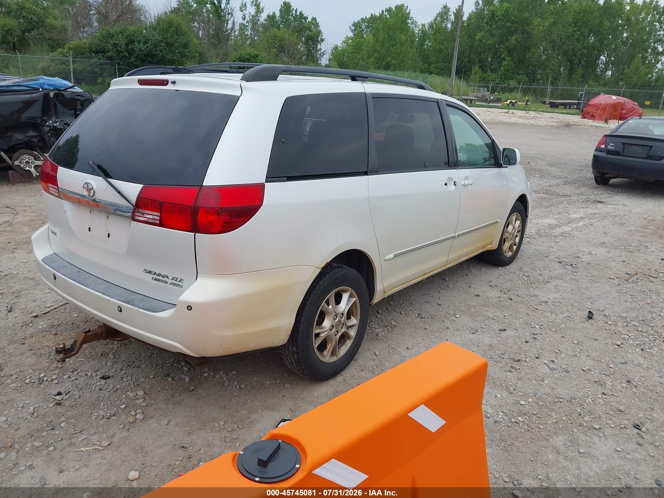 2005 Toyota Sienna Xle Limited White vin: 5TDBA22C95S048464