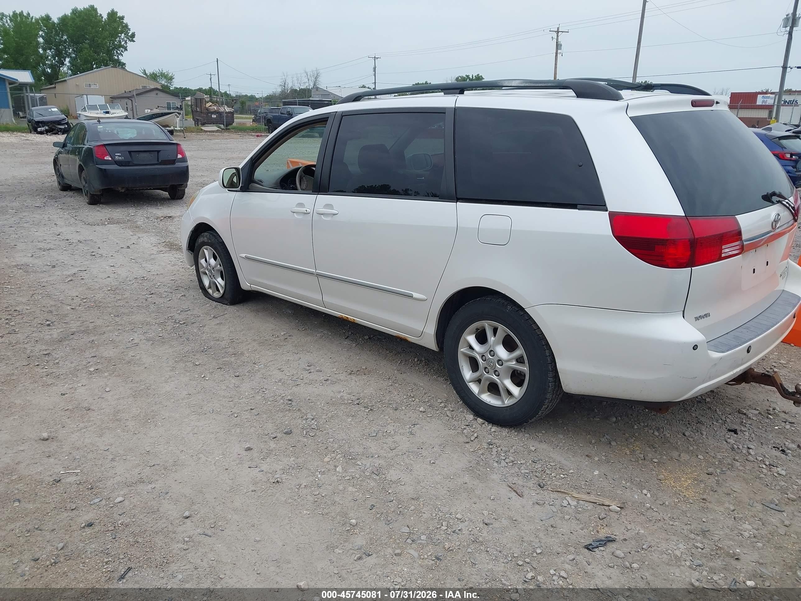 2005 Toyota Sienna Xle Limited White vin: 5TDBA22C95S048464