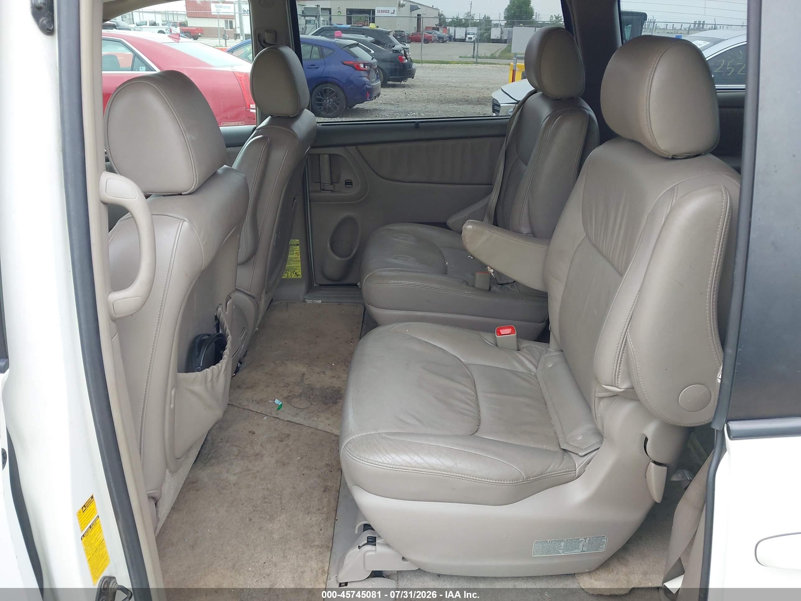 2005 Toyota Sienna Xle Limited White vin: 5TDBA22C95S048464