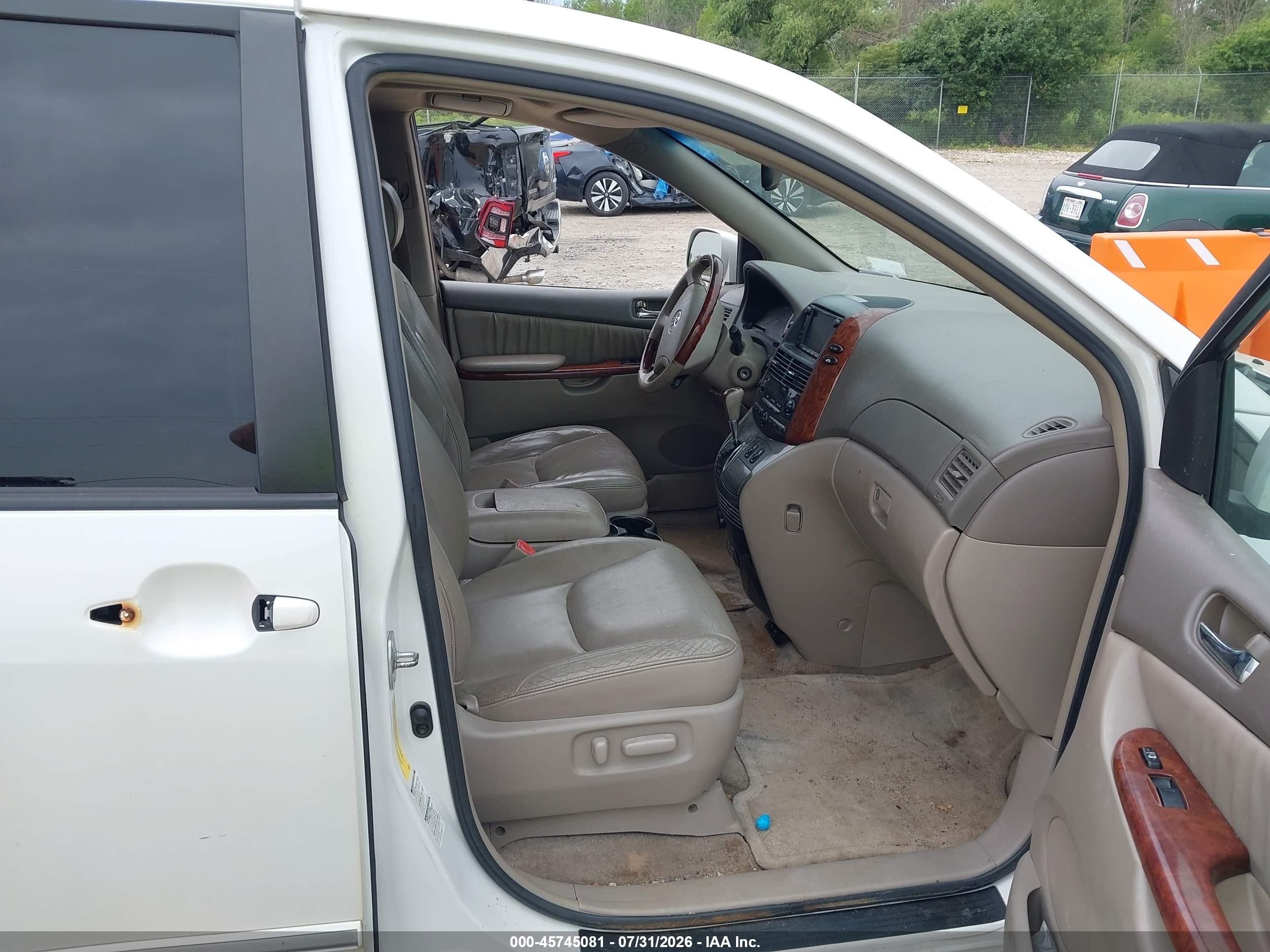 2005 Toyota Sienna Xle Limited White vin: 5TDBA22C95S048464