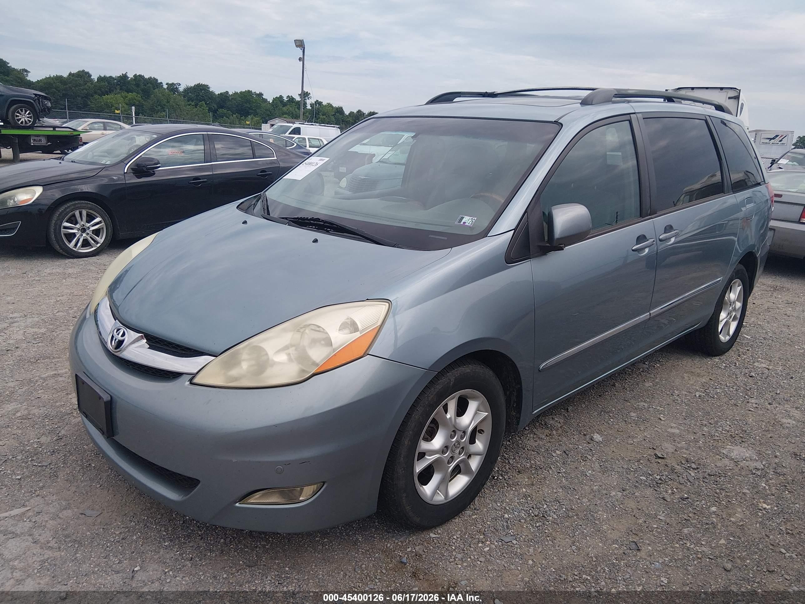 2006 Toyota Sienna Xle Limited Blue vin: 5TDBA22C96S057554