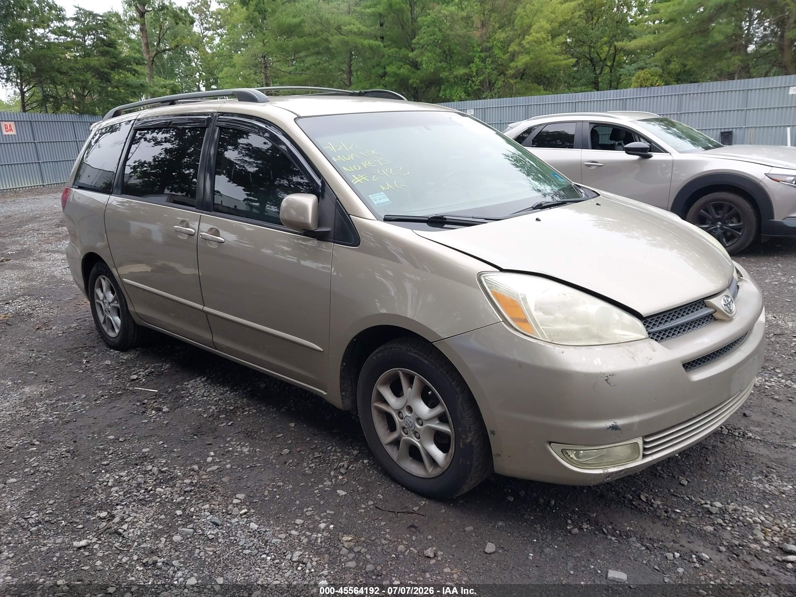 2004 Toyota Sienna Xle Tan vin: 5TDBA22CX4S022423