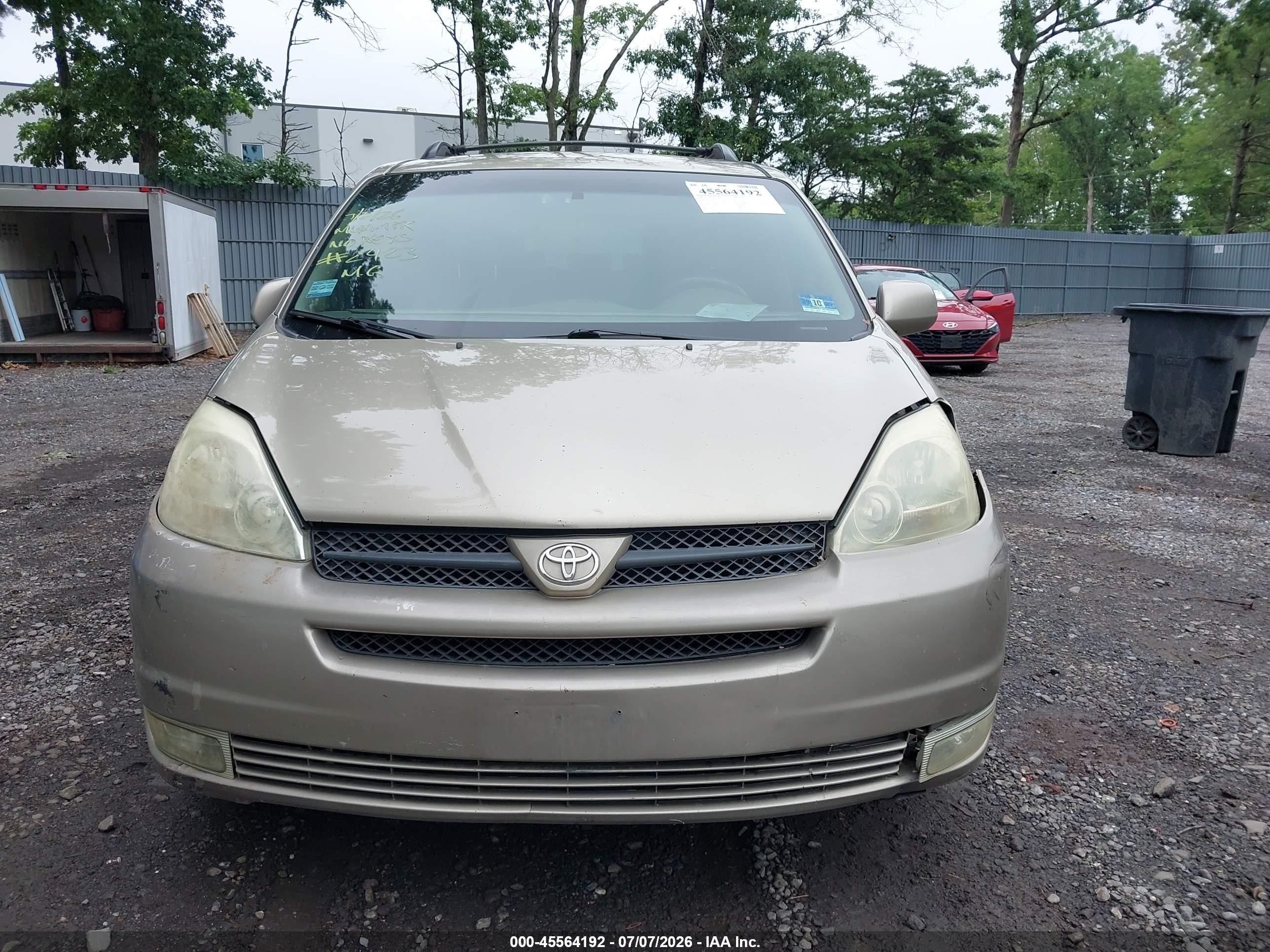 2004 Toyota Sienna Xle Tan vin: 5TDBA22CX4S022423