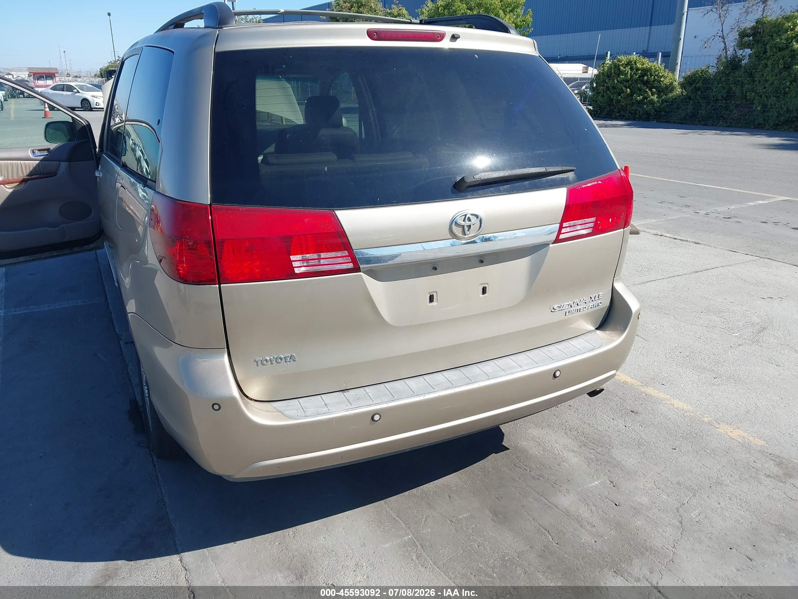 2005 Toyota Sienna Xle Limited Beige vin: 5TDBA22CX5S034928