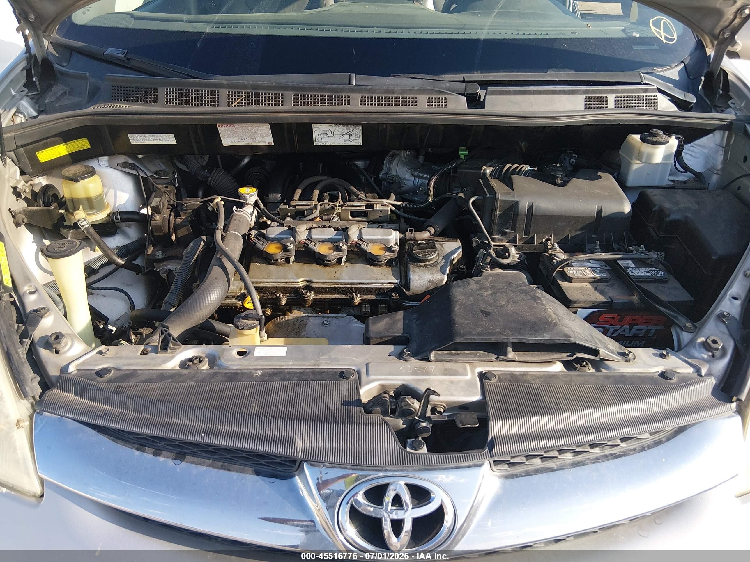 2006 Toyota Sienna Xle Limited Серебряный vin: 5TDBA22CX6S056154
