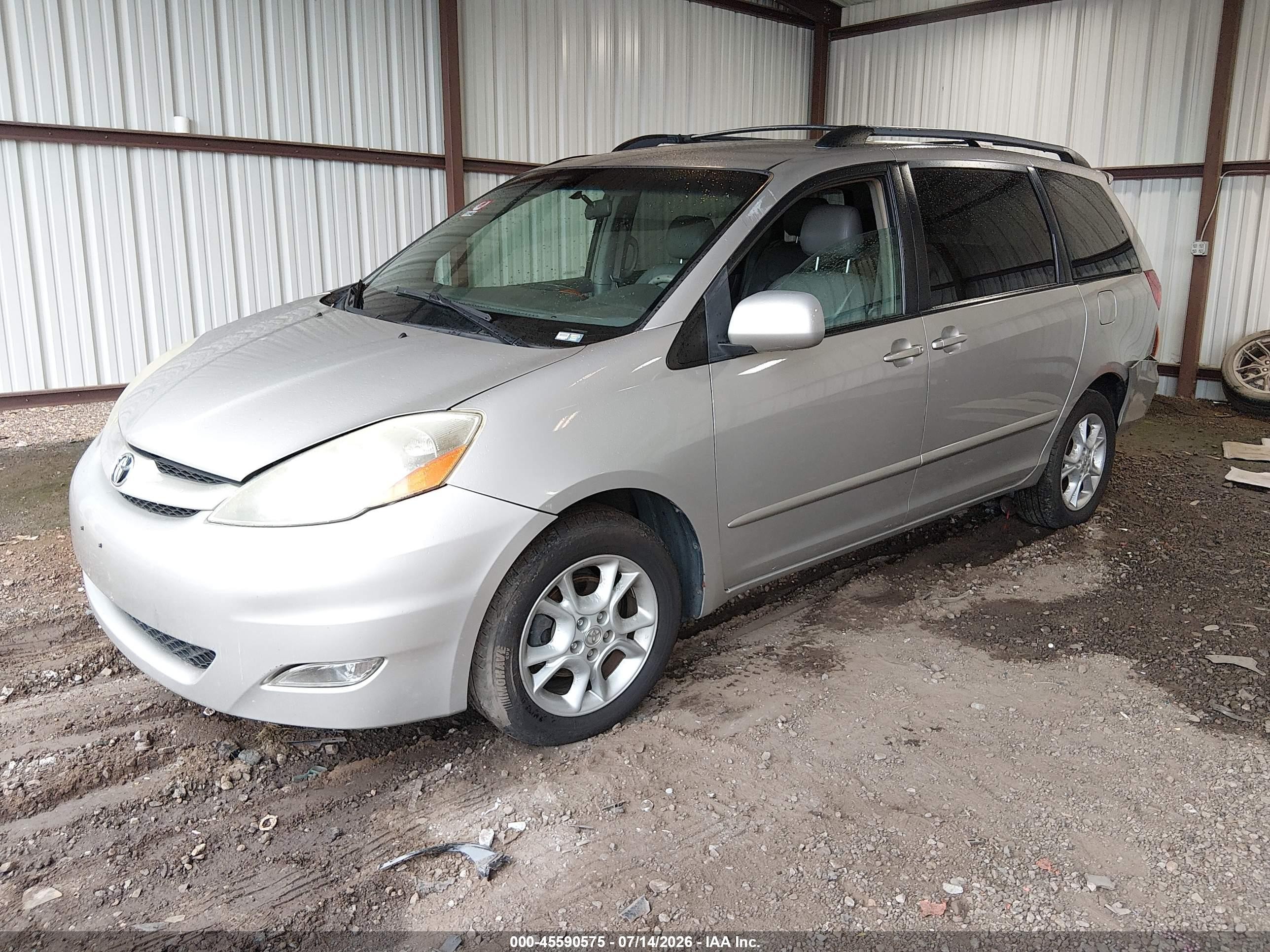 2006 Toyota Sienna Xle Silver vin: 5TDBA22CX6S063475