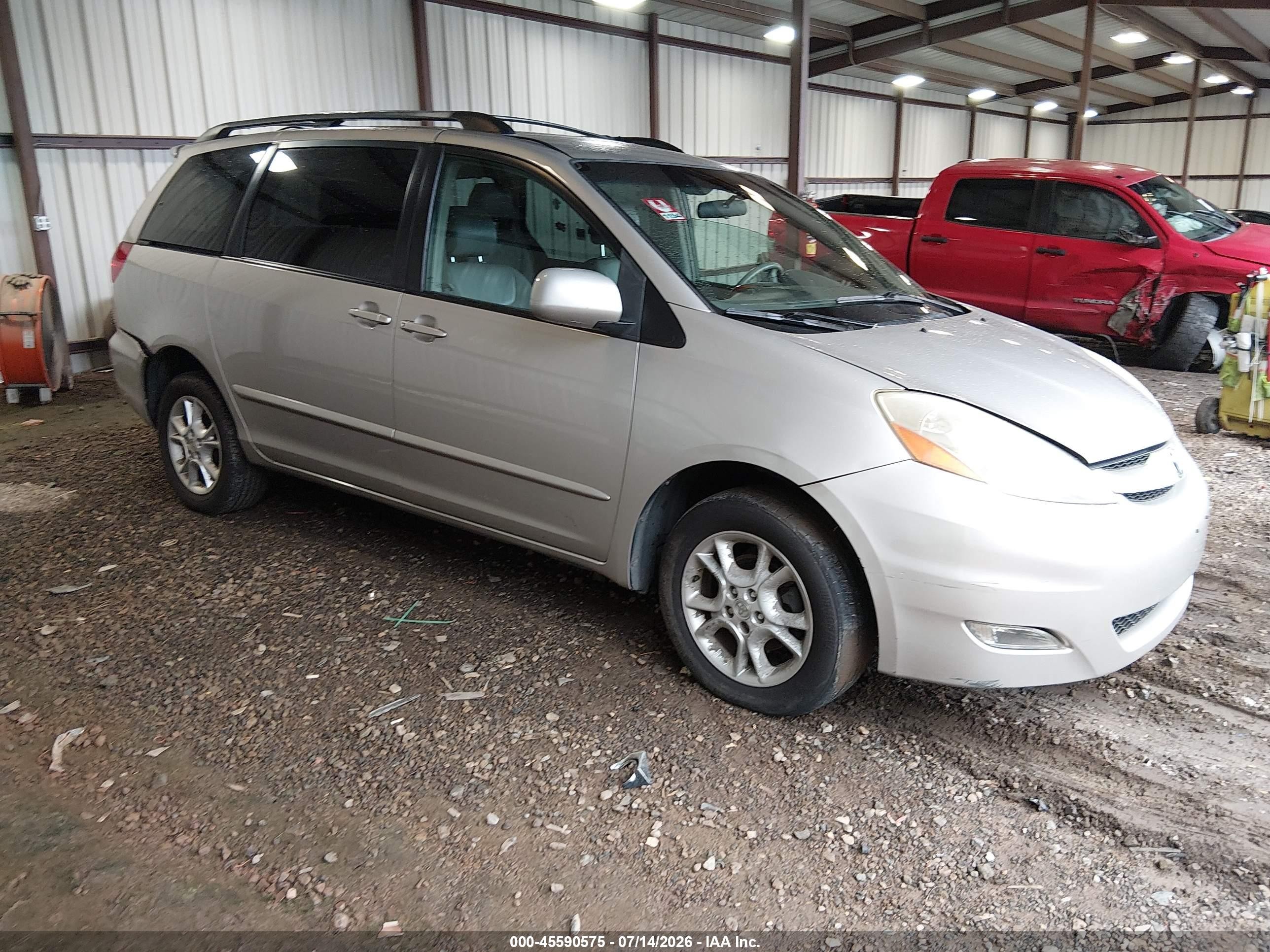 2006 Toyota Sienna Xle Silver vin: 5TDBA22CX6S063475