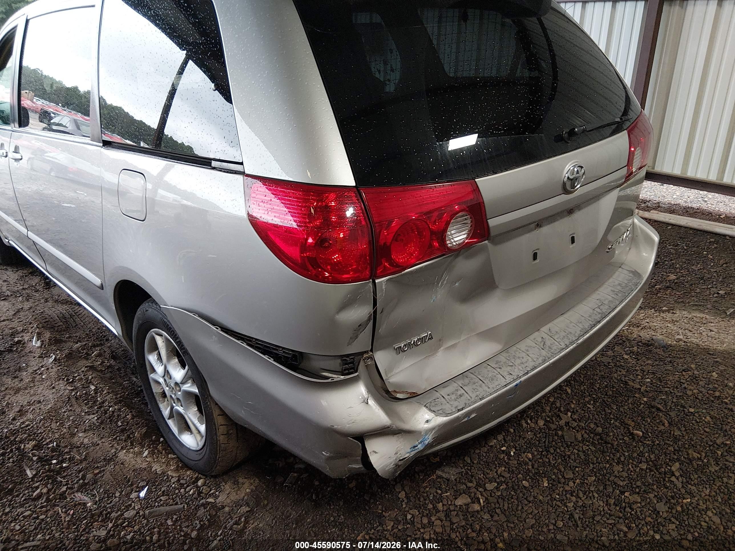 2006 Toyota Sienna Xle Silver vin: 5TDBA22CX6S063475