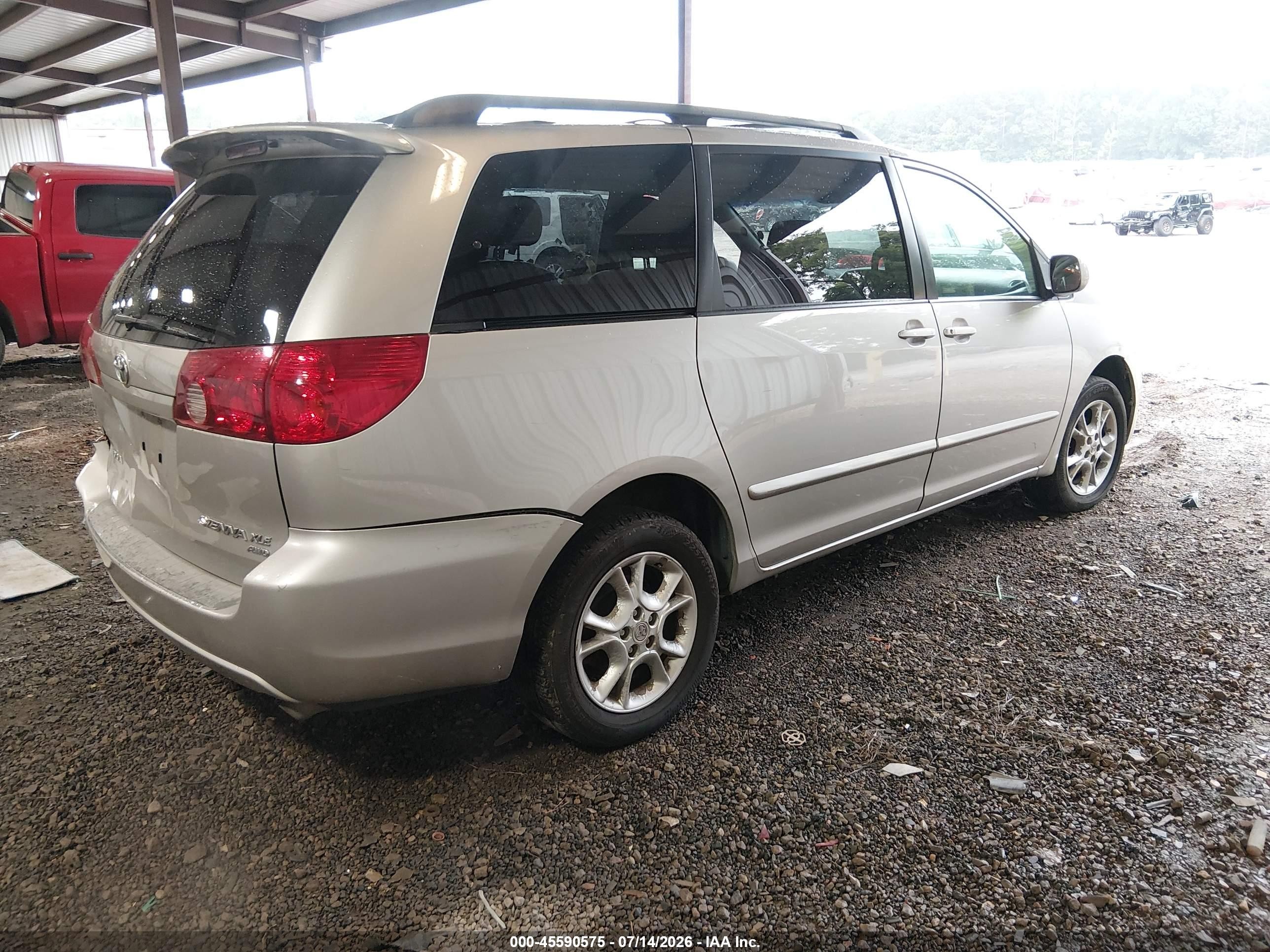 2006 Toyota Sienna Xle Silver vin: 5TDBA22CX6S063475