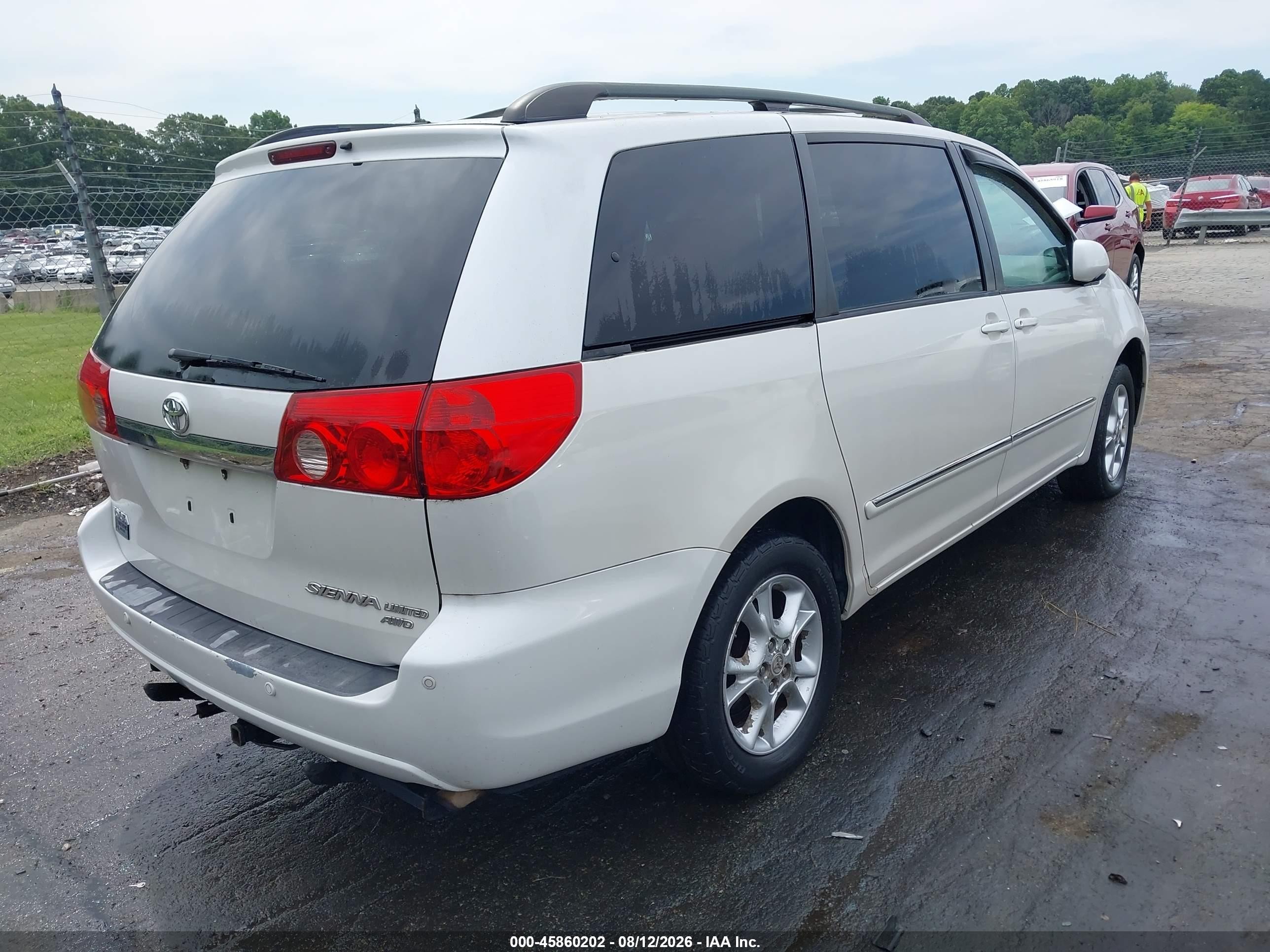 2006 Toyota Sienna Xle Limited White vin: 5TDBA22CX6S072189