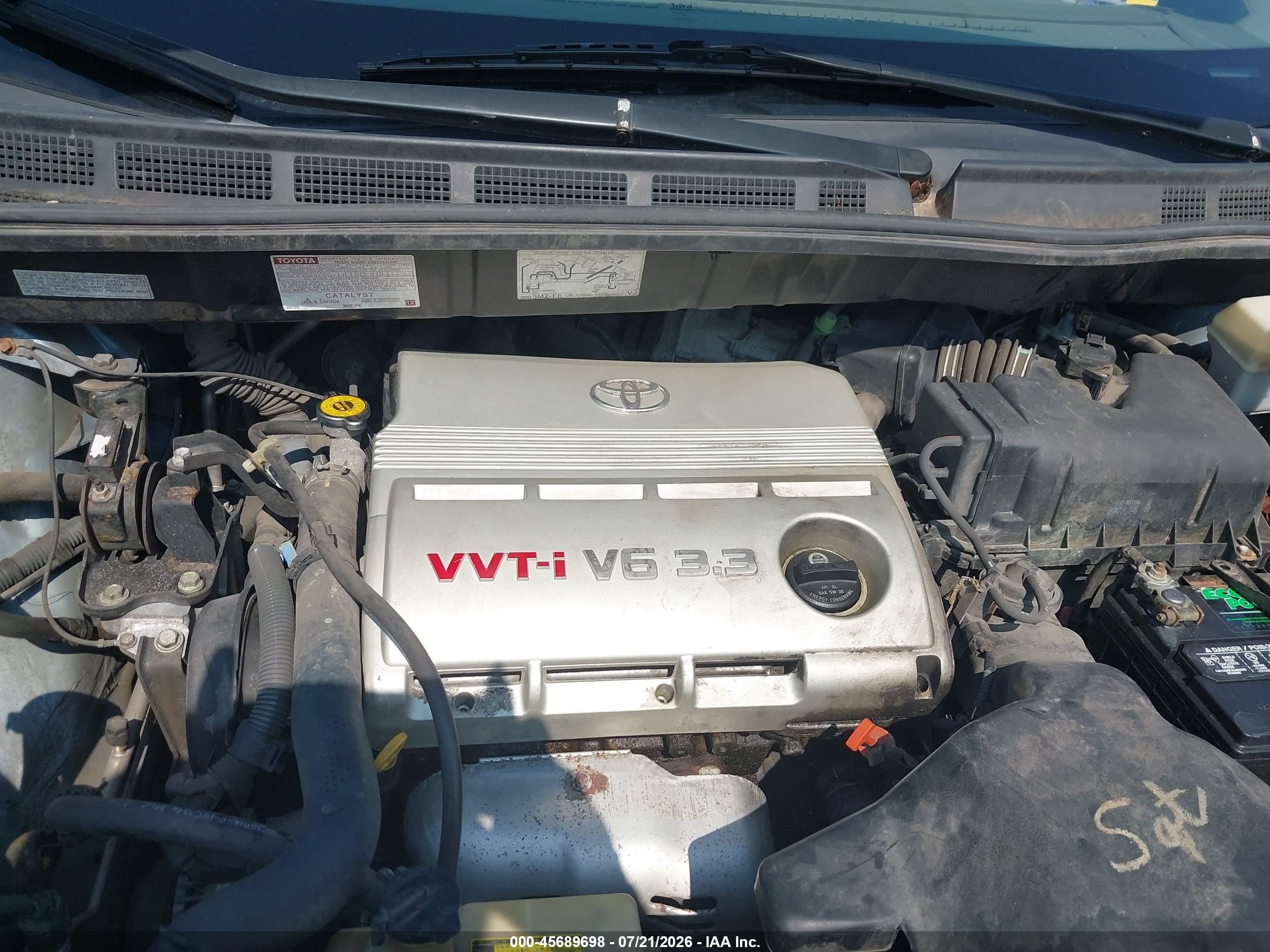 2005 Toyota Sienna Le Light Blue vin: 5TDBA23C45S049178