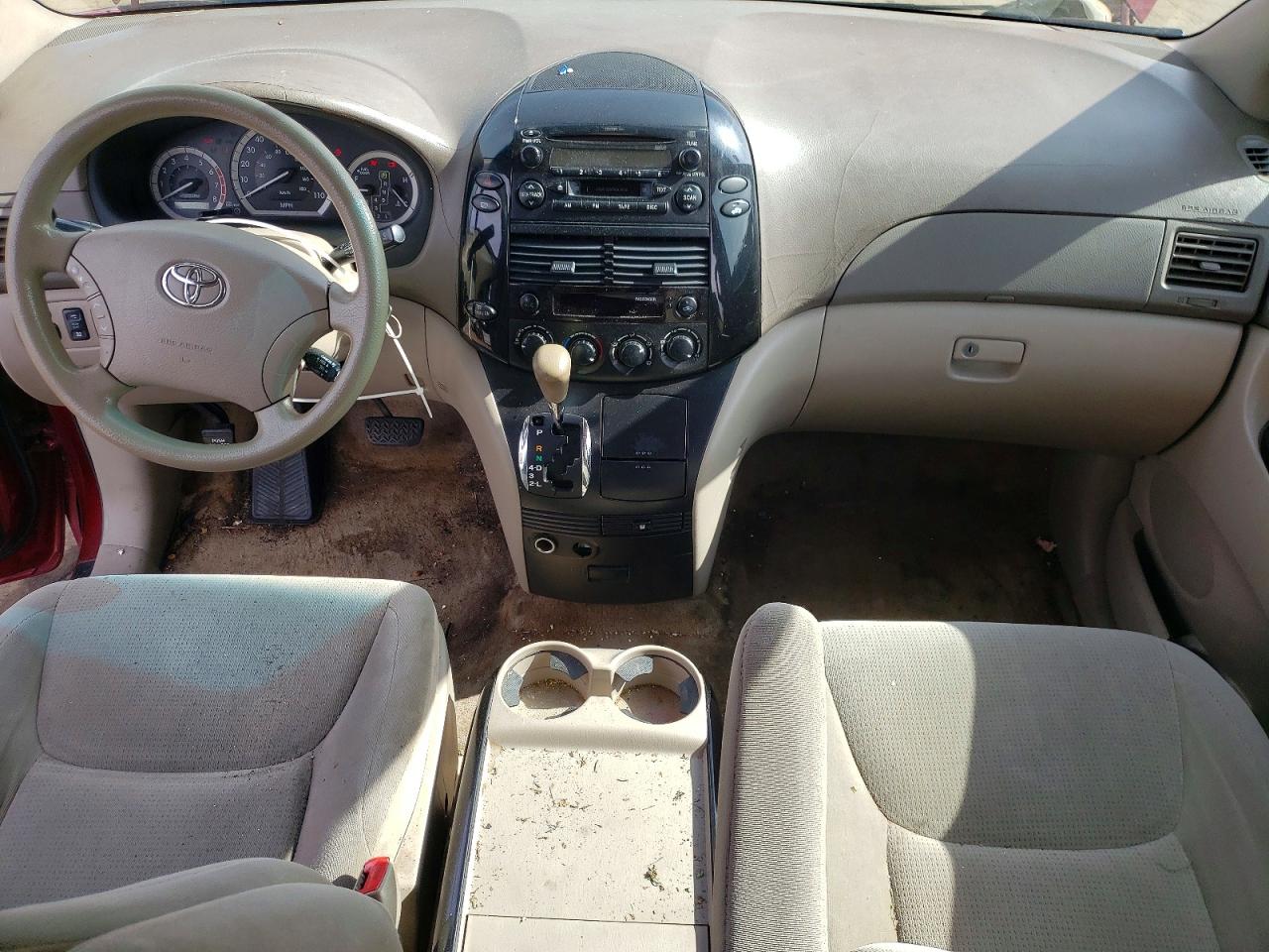2005 Toyota Sienna Le Burgundy vin: 5TDBA23C65S053197