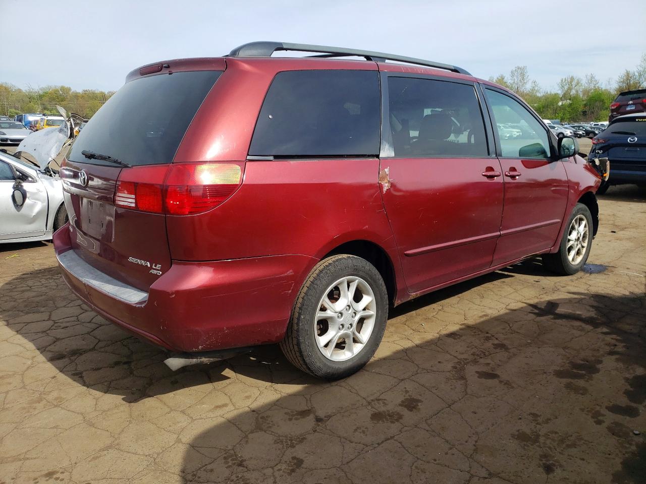 2005 Toyota Sienna Le Burgundy vin: 5TDBA23C65S053197