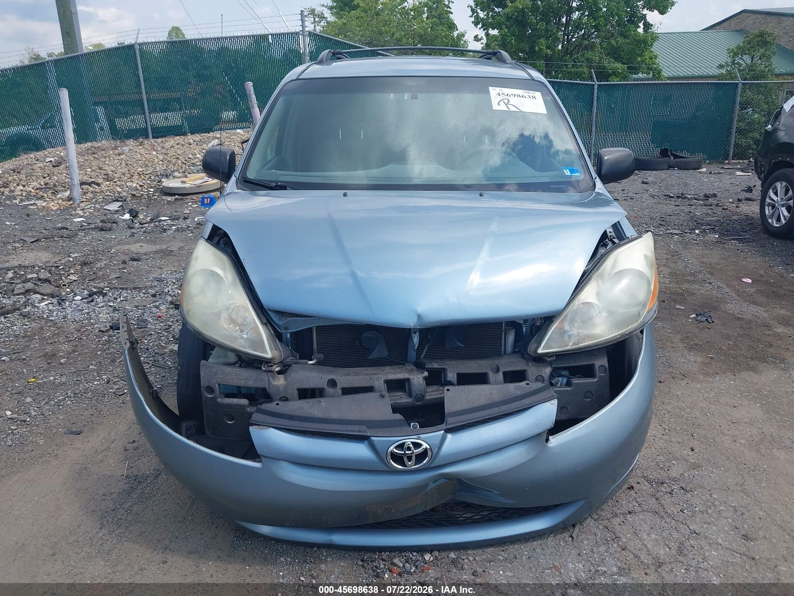 2006 Toyota Sienna Le Light Blue vin: 5TDBA23C86S055275