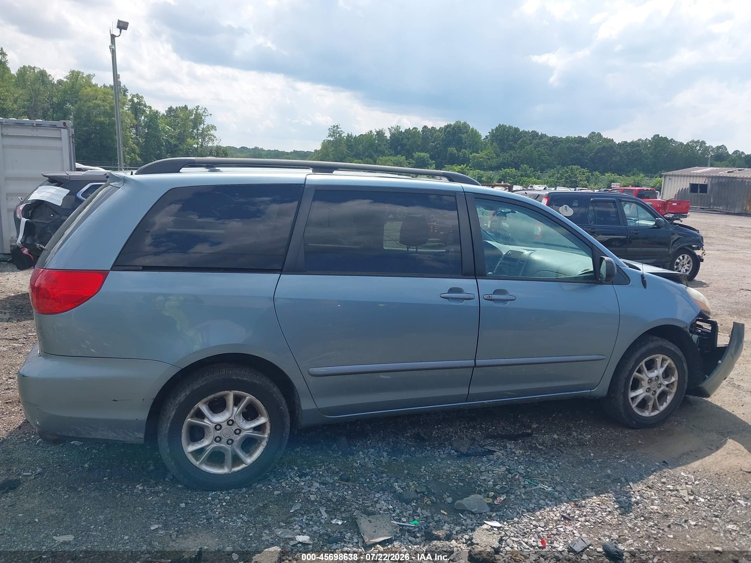 2006 Toyota Sienna Le Light Blue vin: 5TDBA23C86S055275