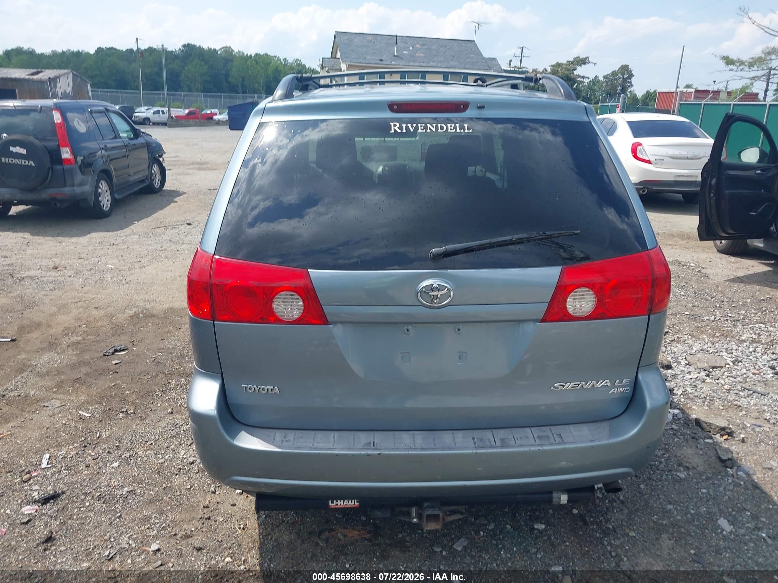 2006 Toyota Sienna Le Light Blue vin: 5TDBA23C86S055275