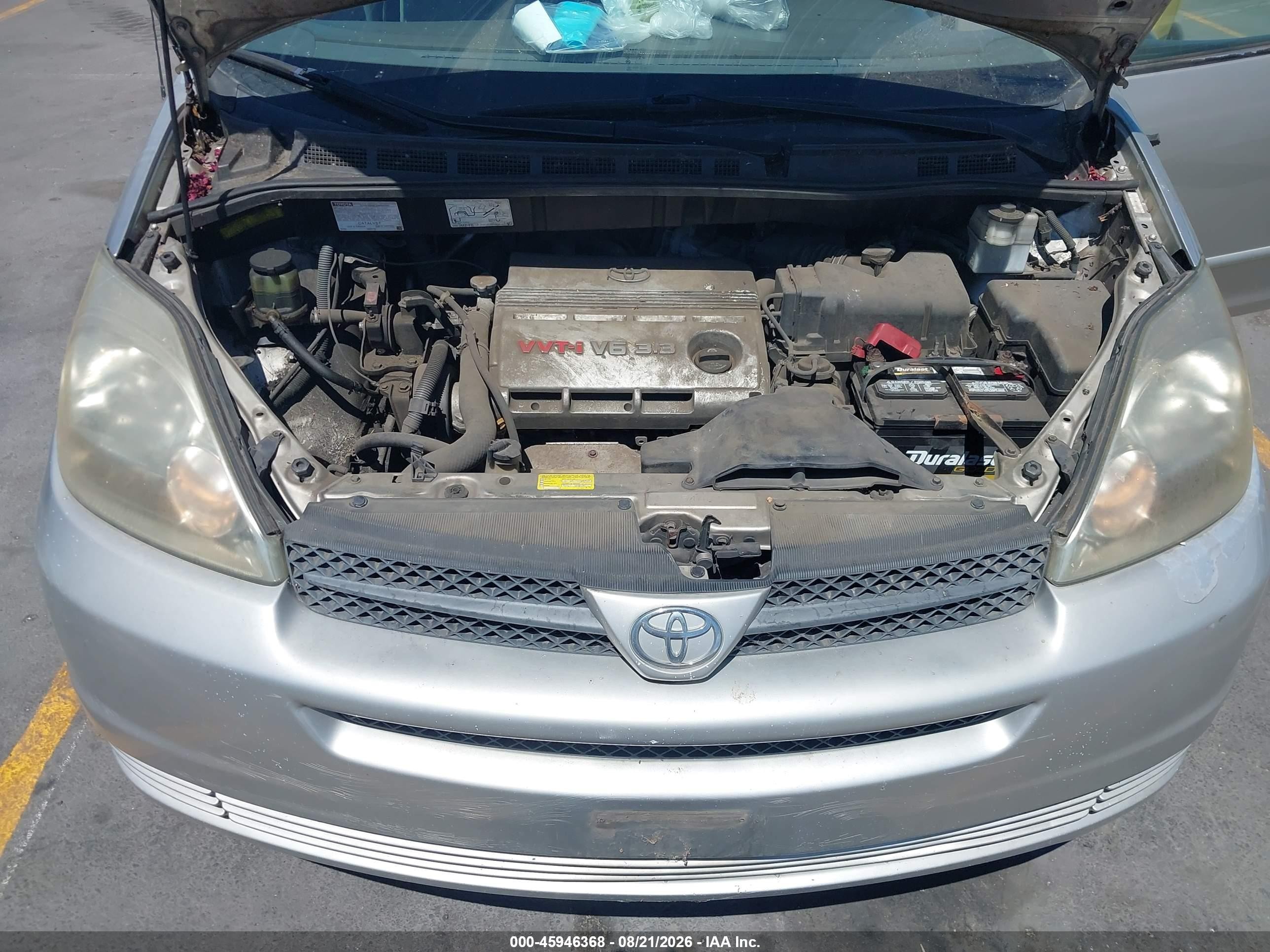 2004 Toyota Sienna Le Silver vin: 5TDBA23C94S024369