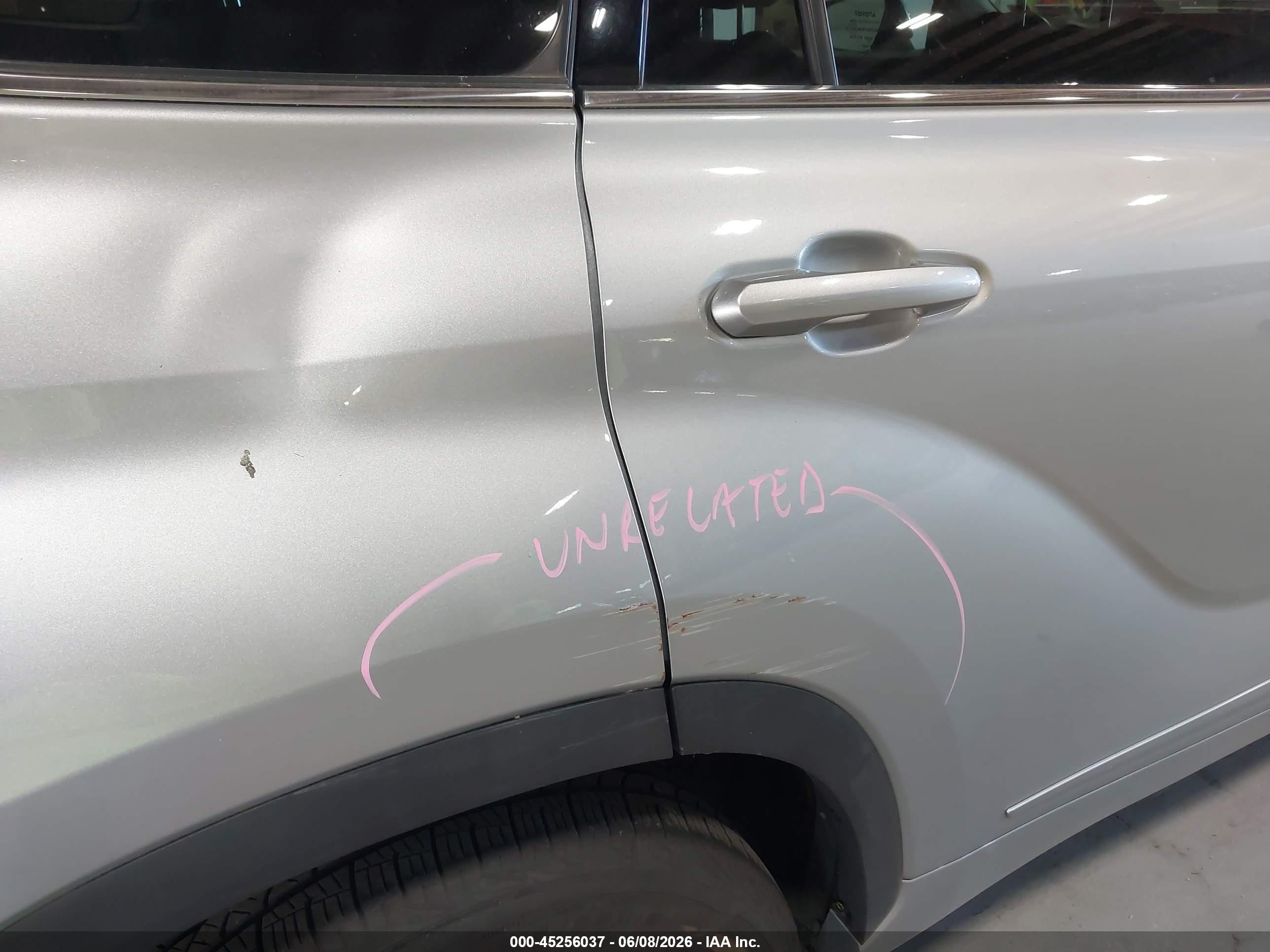 2021 Toyota Highlander Hybrid Le Silver vin: 5TDBBRCH8MS533404