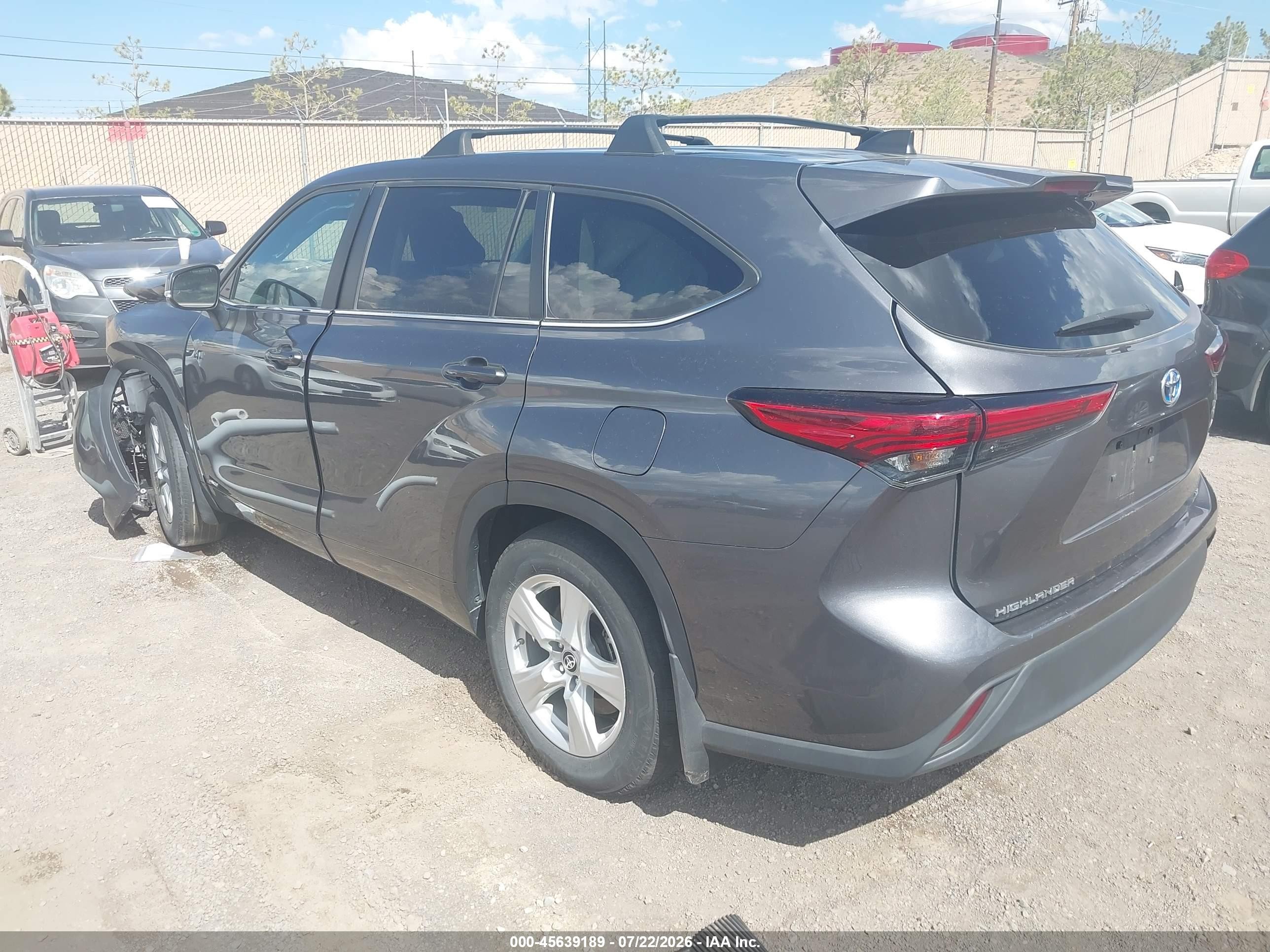 2023 Toyota Highlander Hybrid Le Black vin: 5TDBBRCH8PS130317
