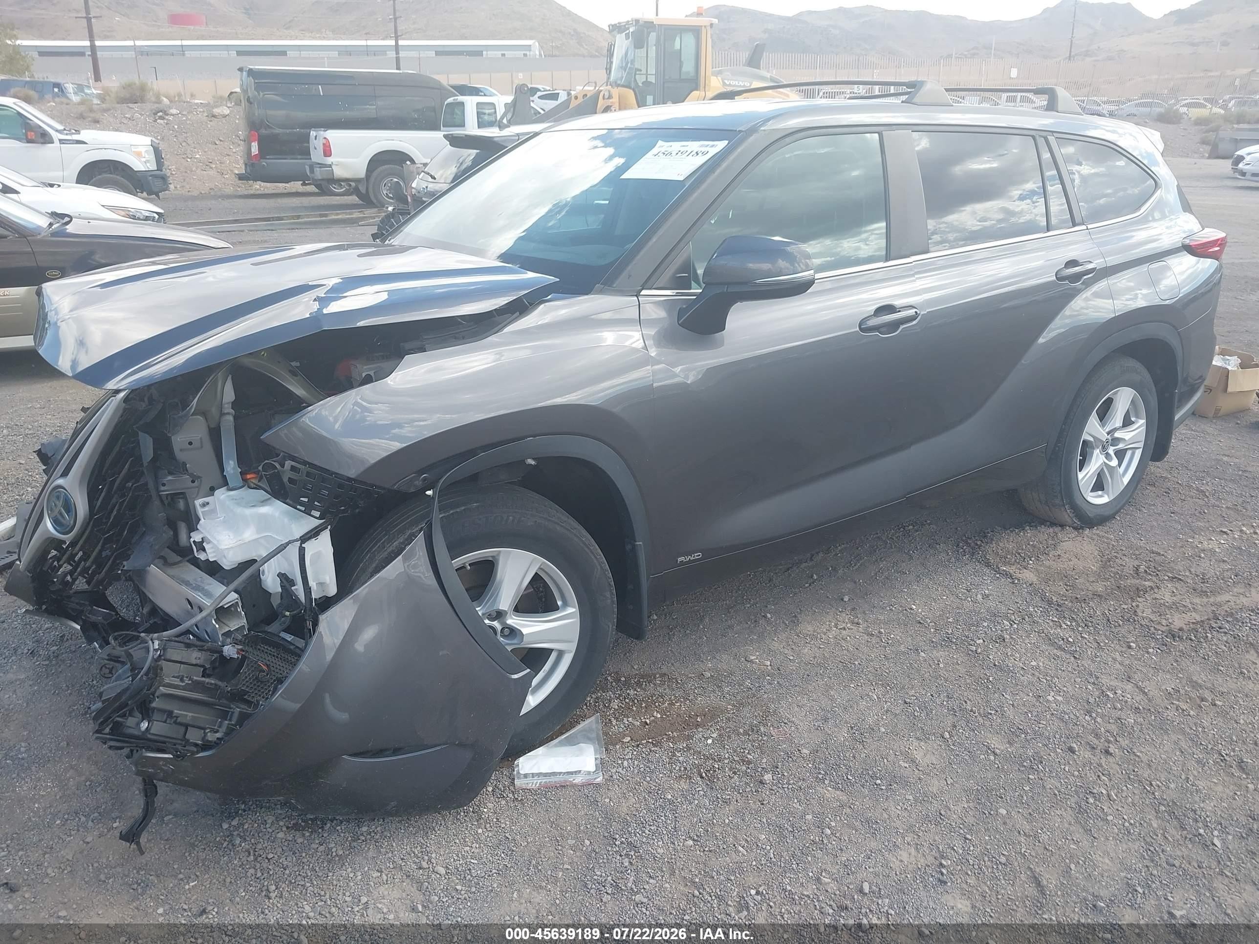 2023 Toyota Highlander Hybrid Le Black vin: 5TDBBRCH8PS130317