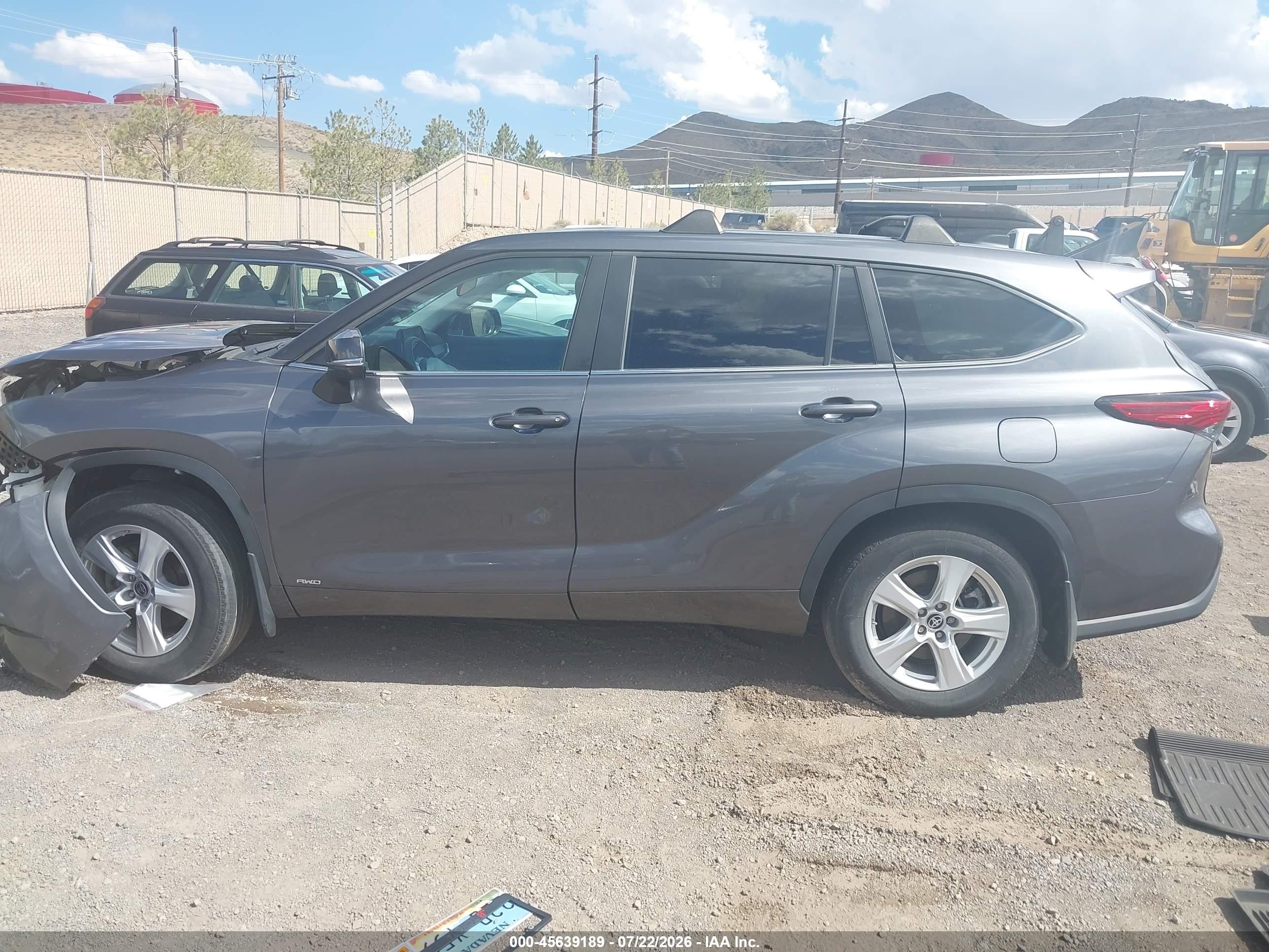 2023 Toyota Highlander Hybrid Le Black vin: 5TDBBRCH8PS130317