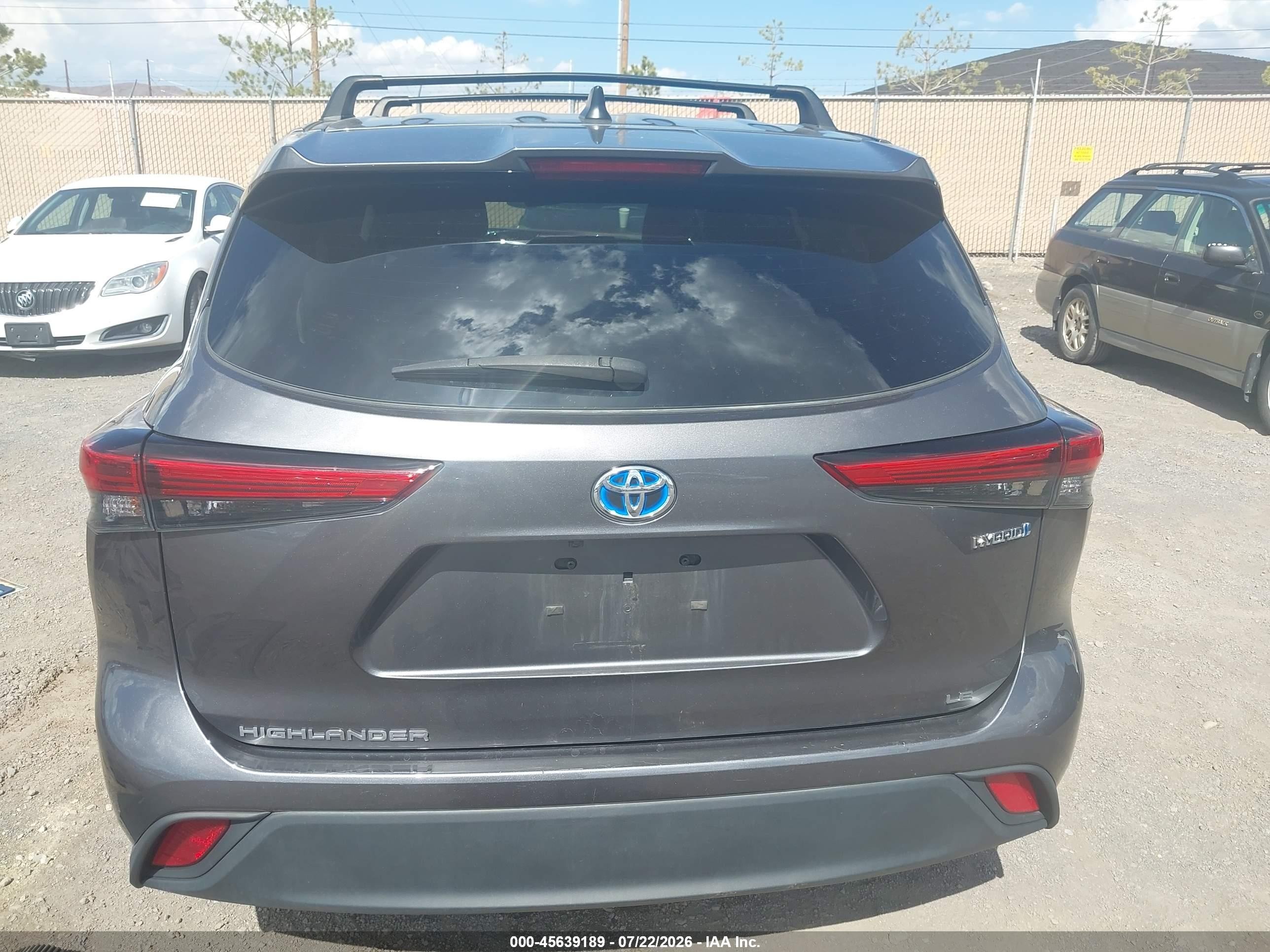2023 Toyota Highlander Hybrid Le Black vin: 5TDBBRCH8PS130317