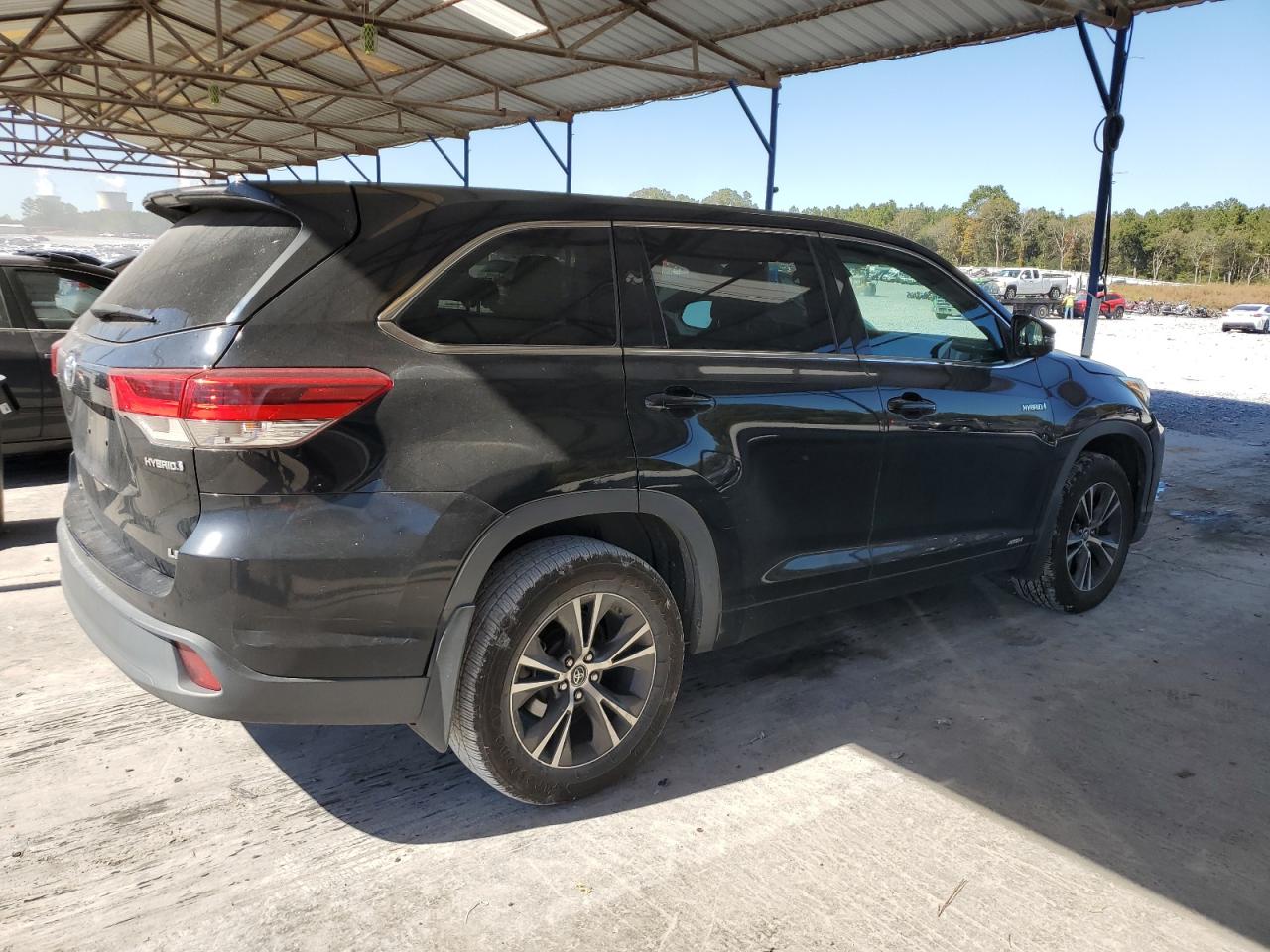 2018 Toyota Highlander Hybrid Черный vin: 5TDBGRFH2JS039029
