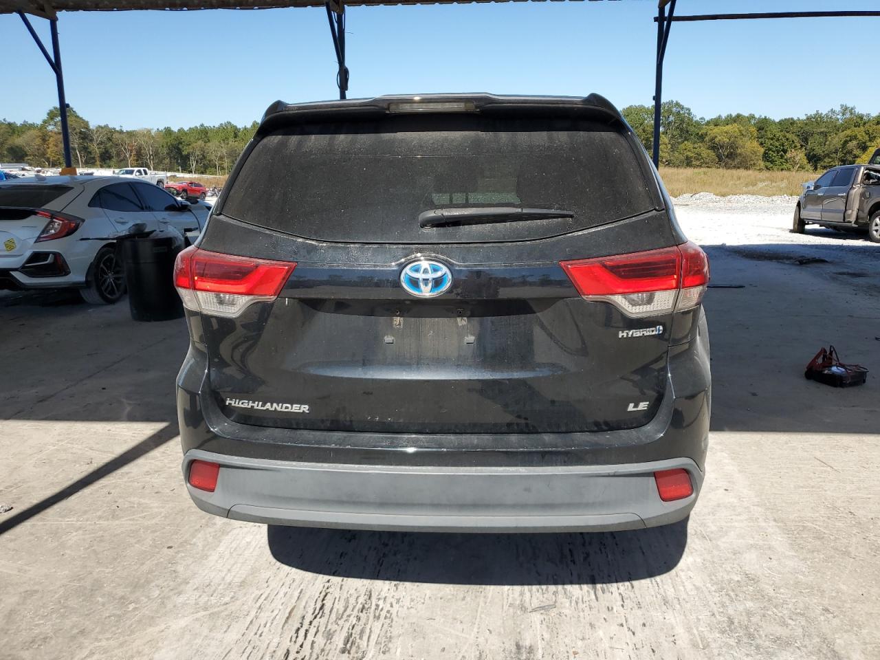 2018 Toyota Highlander Hybrid Черный vin: 5TDBGRFH2JS039029