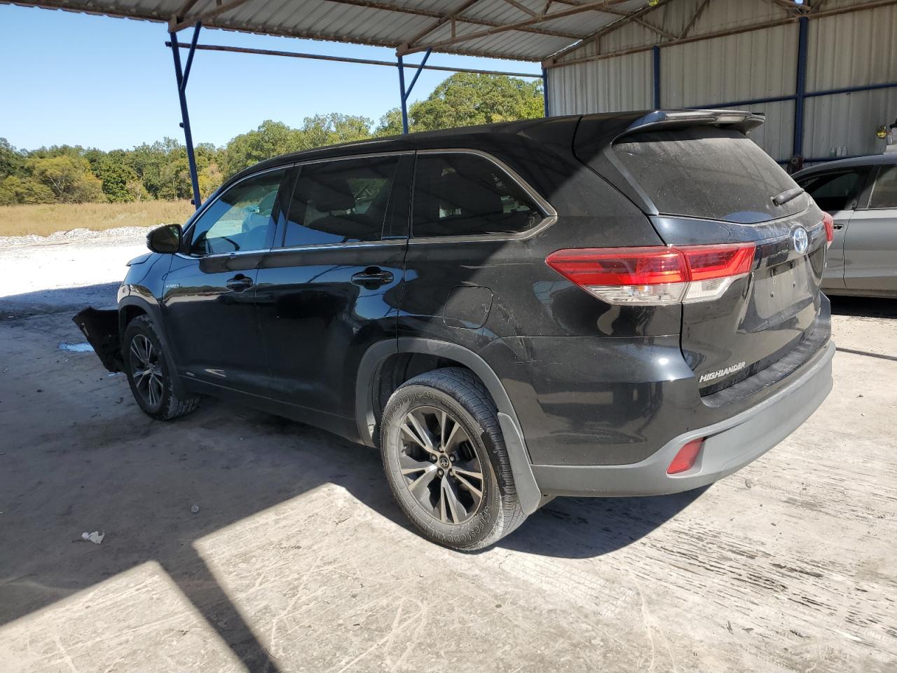 2018 Toyota Highlander Hybrid Черный vin: 5TDBGRFH2JS039029