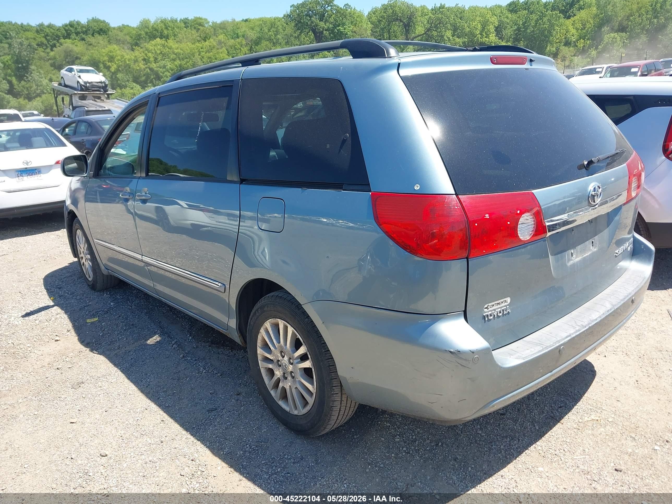 2007 Toyota Sienna Xle Limited Teal vin: 5TDBK22C07S001596