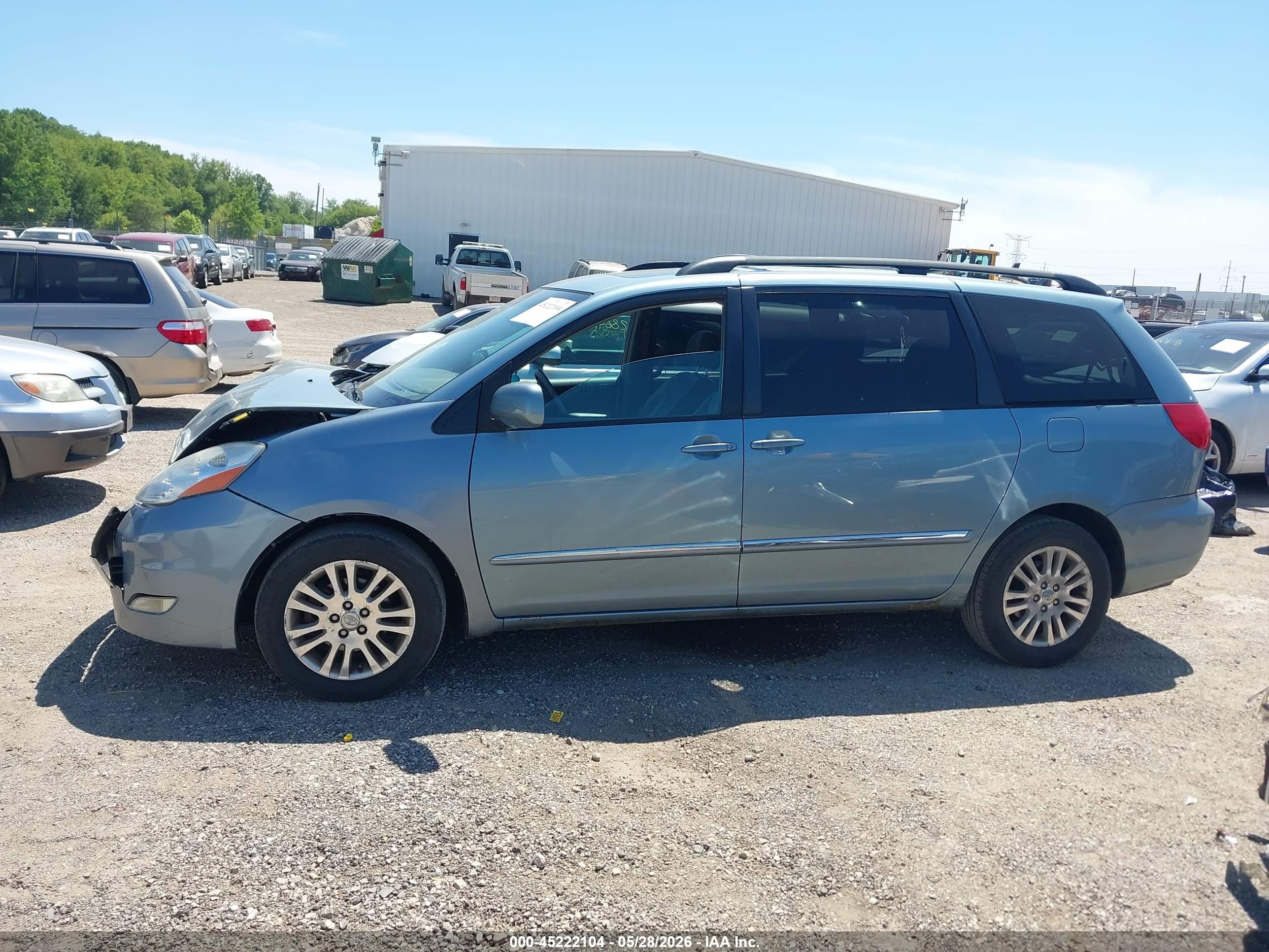 2007 Toyota Sienna Xle Limited Teal vin: 5TDBK22C07S001596