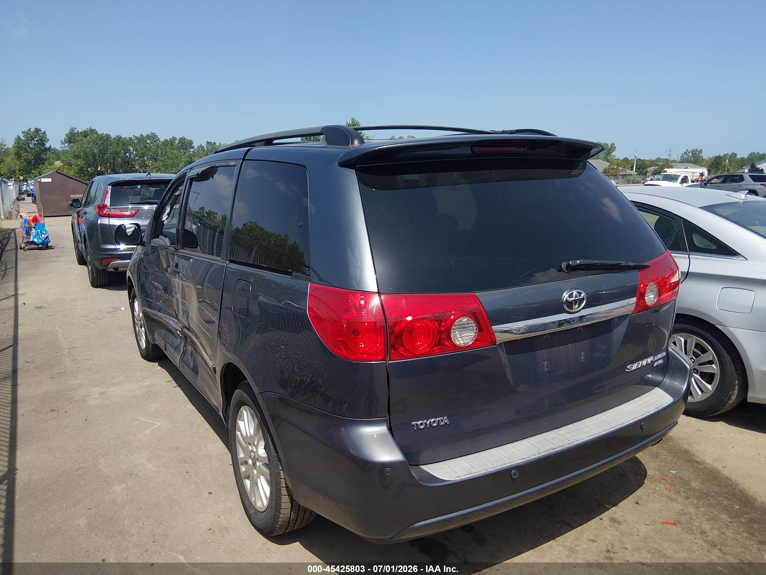 2007 Toyota Sienna Xle Limited Blue vin: 5TDBK22C07S003896