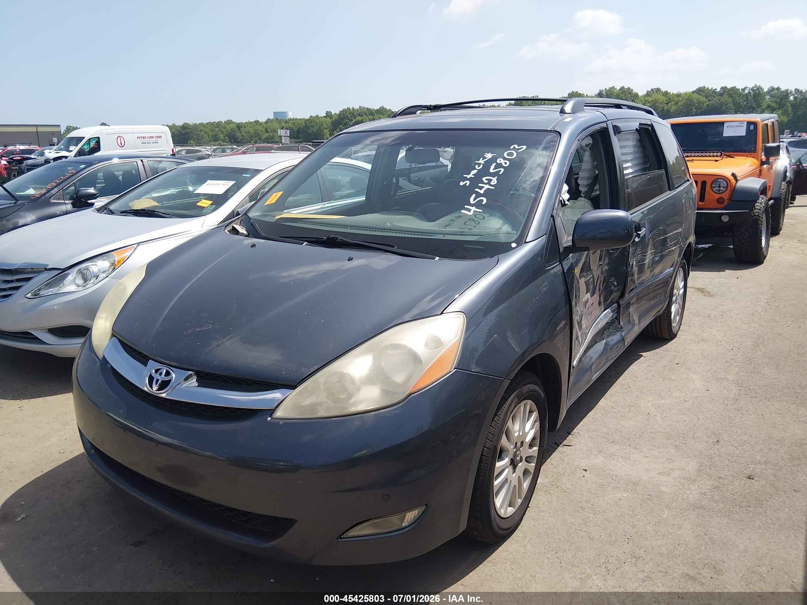 2007 Toyota Sienna Xle Limited Blue vin: 5TDBK22C07S003896